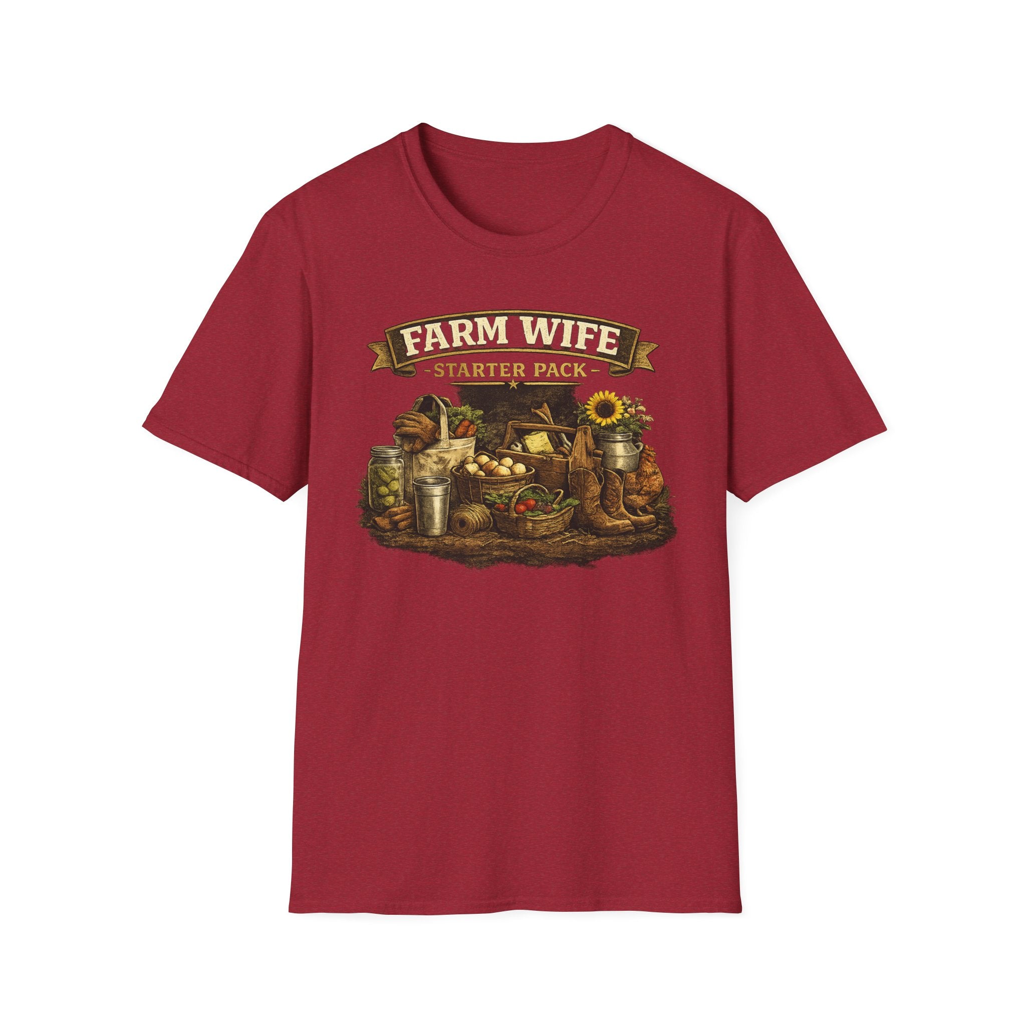 Farm Wife Starter Pack T-Shirt — Rustic Country Farming Tee for Women