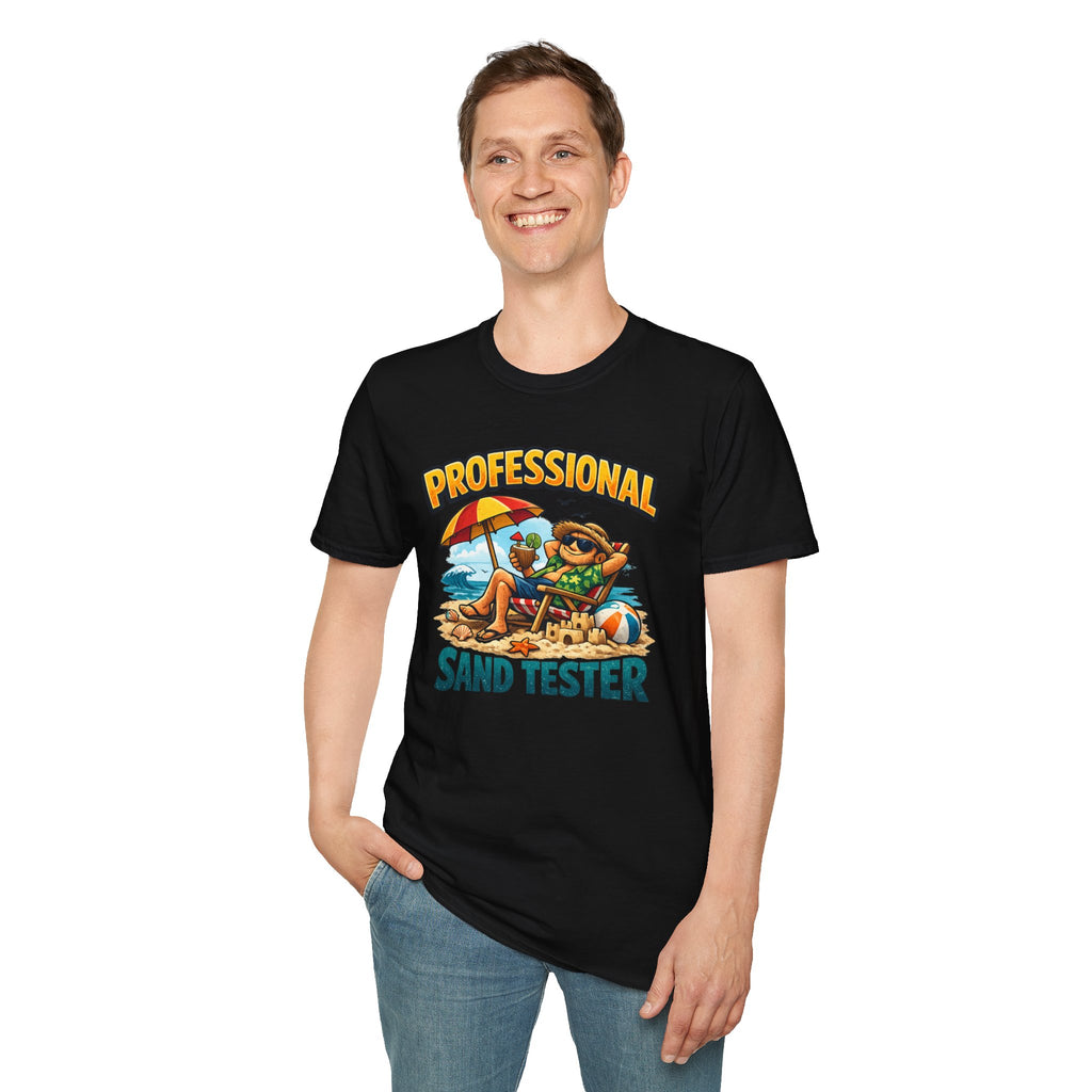 Professional Sand Tester T‑Shirt — Beach Vacation Funny Graphic Tee