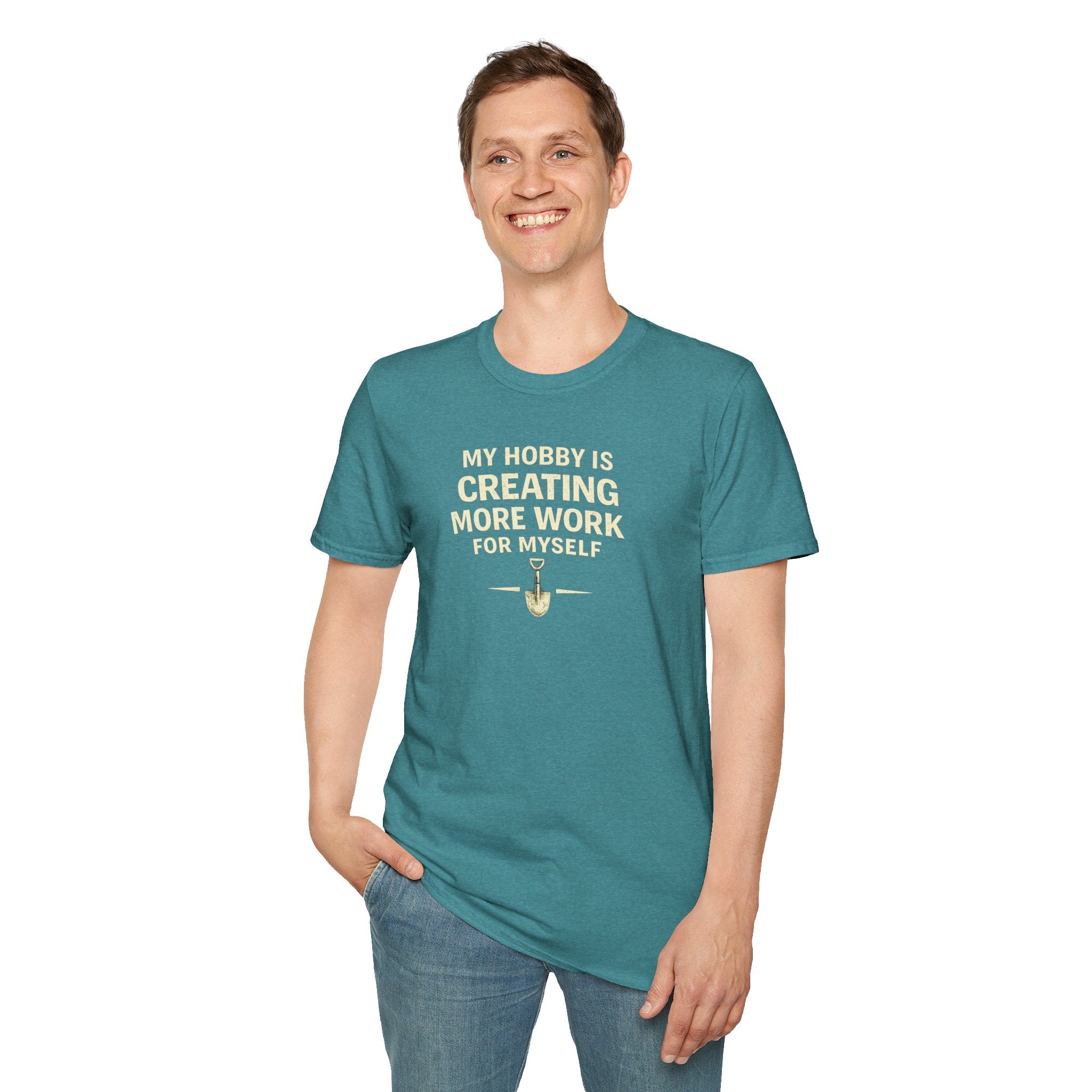 Funny Entrepreneur T-Shirt — “My Hobby Is Creating More Work For Myself” Motivational Tee