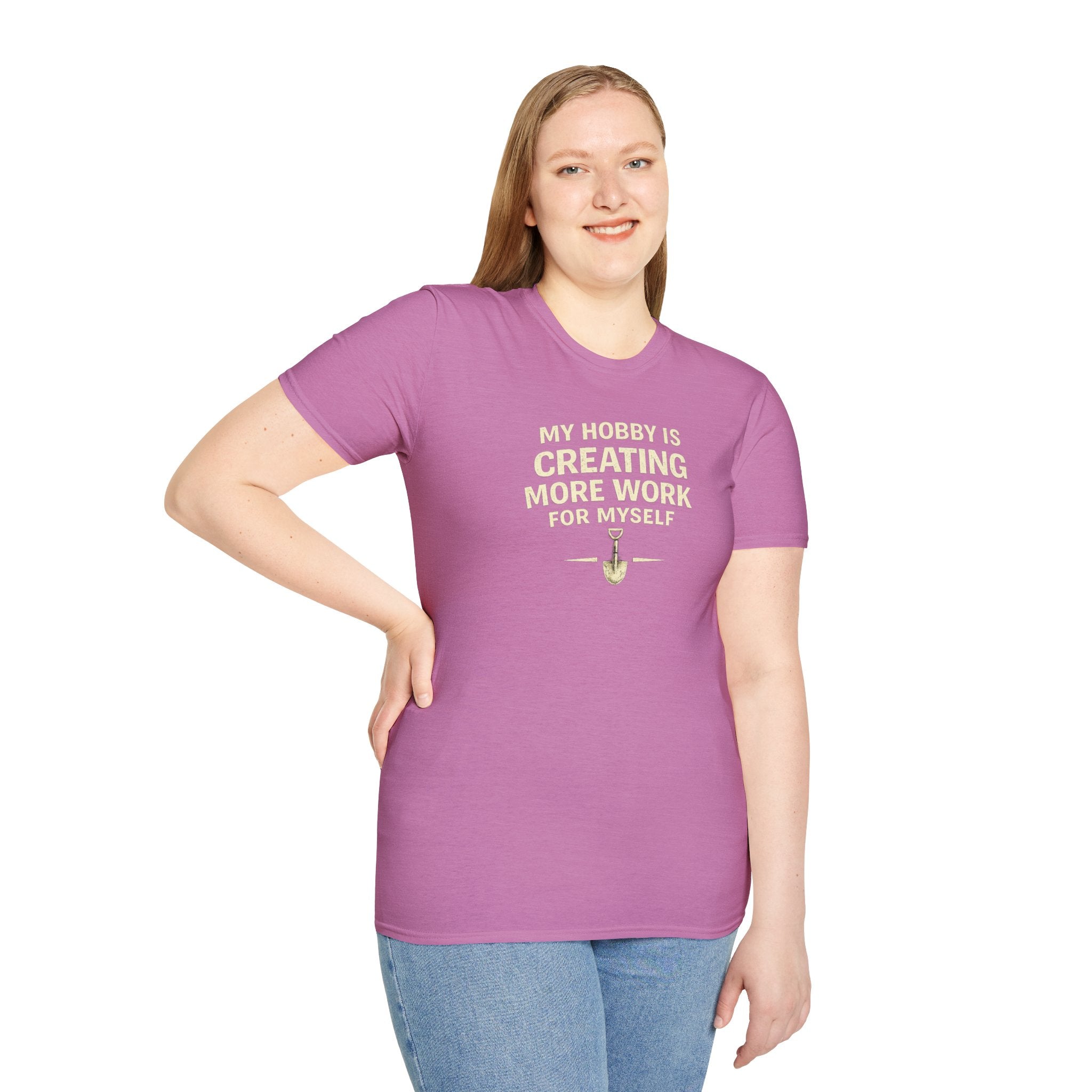 Funny Entrepreneur T-Shirt — “My Hobby Is Creating More Work For Myself” Motivational Tee