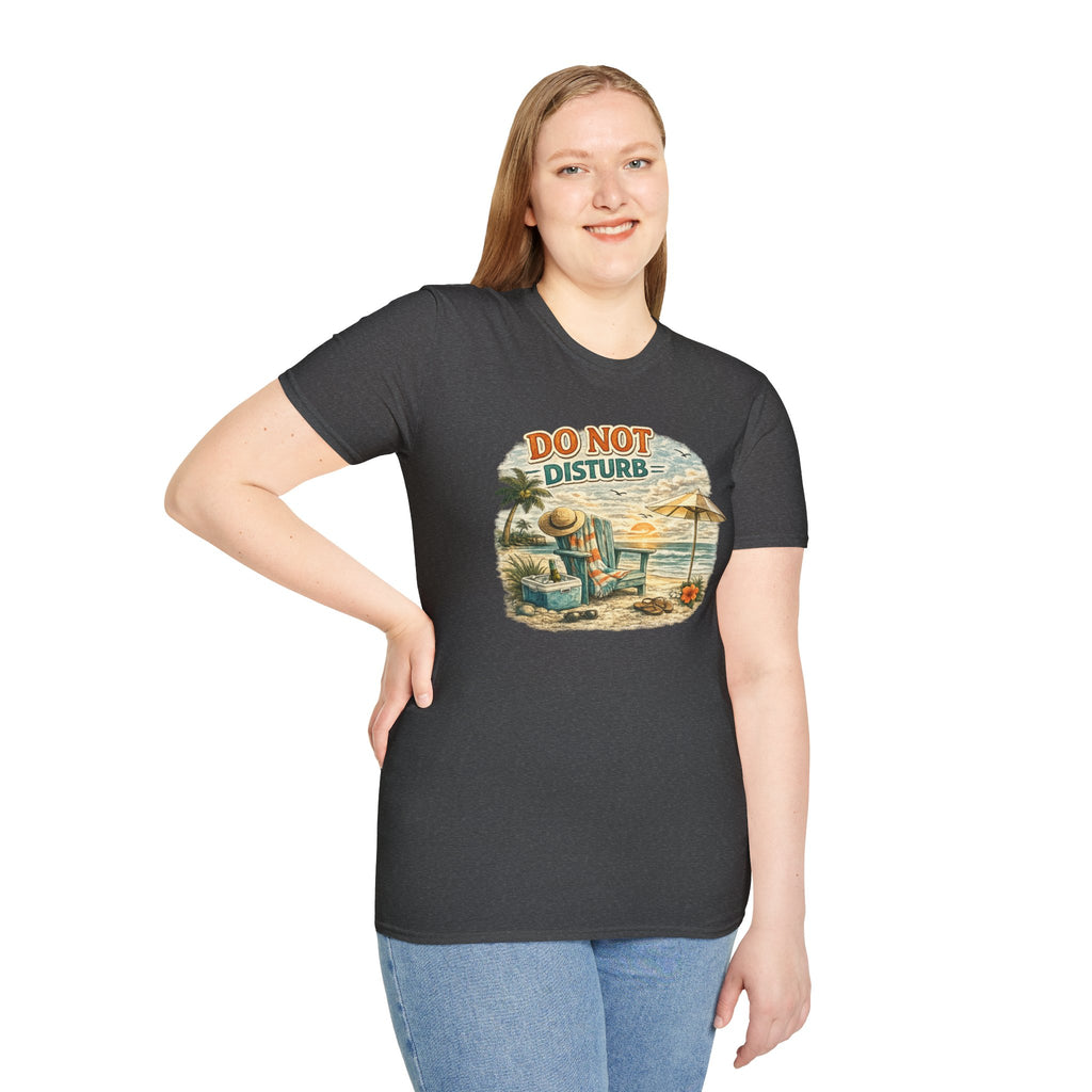 Do Not Disturb Beach T-Shirt — Vintage Sunset Relaxation Tee