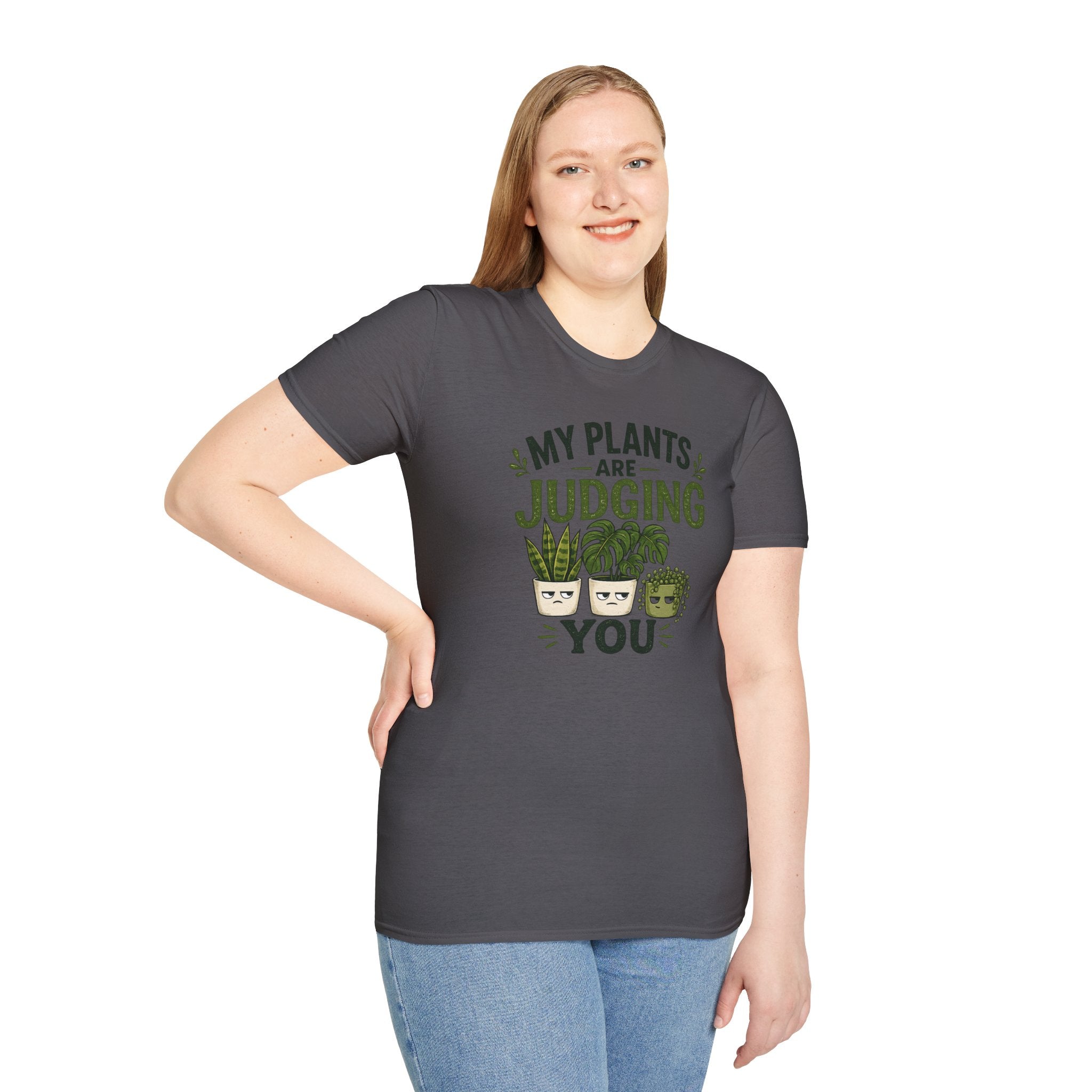T-Shirt — “My Plants Are Judging You” Plant Lover Graphic Tee