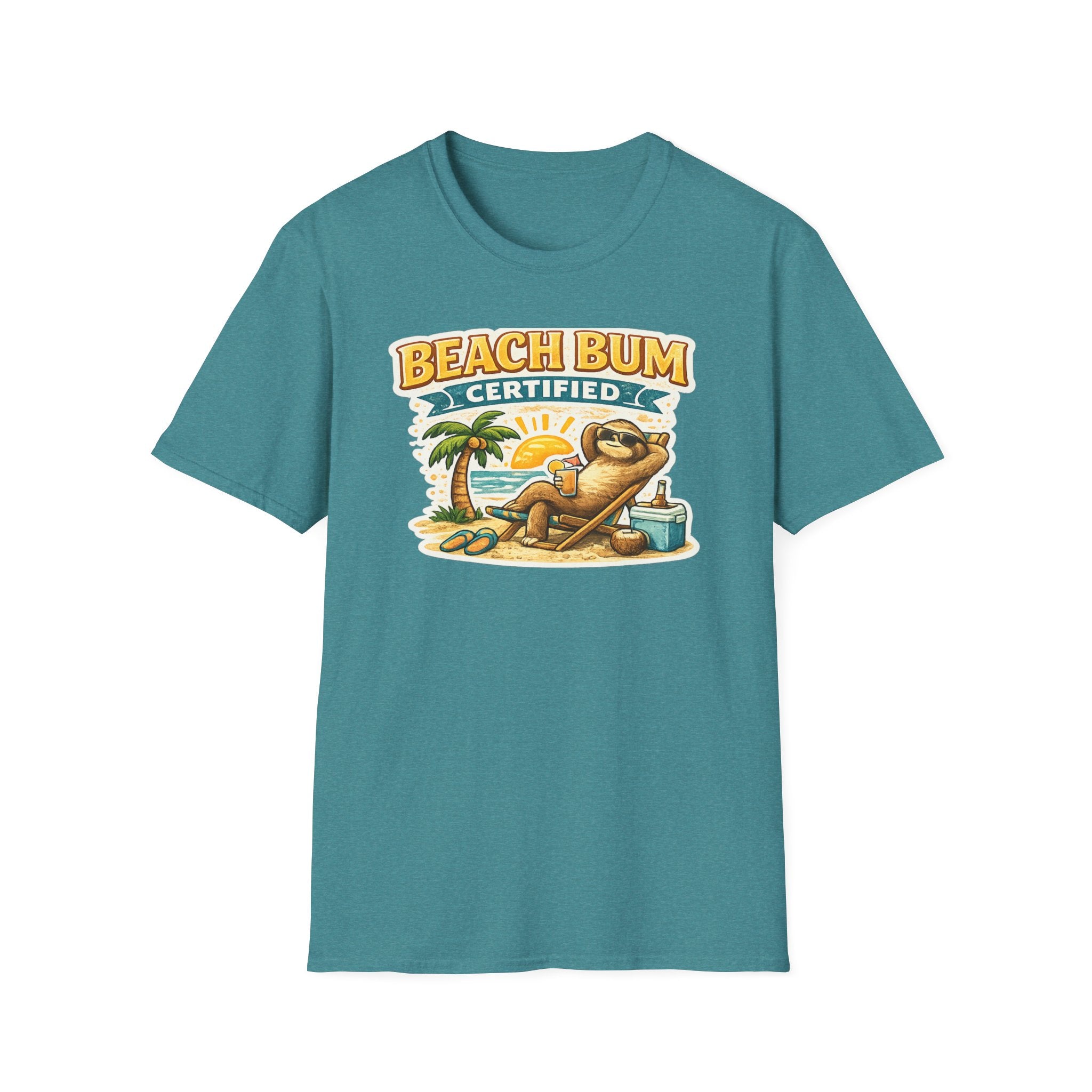 Beach Bum Certified T-Shirt — Retro Tropical Vacation Tee