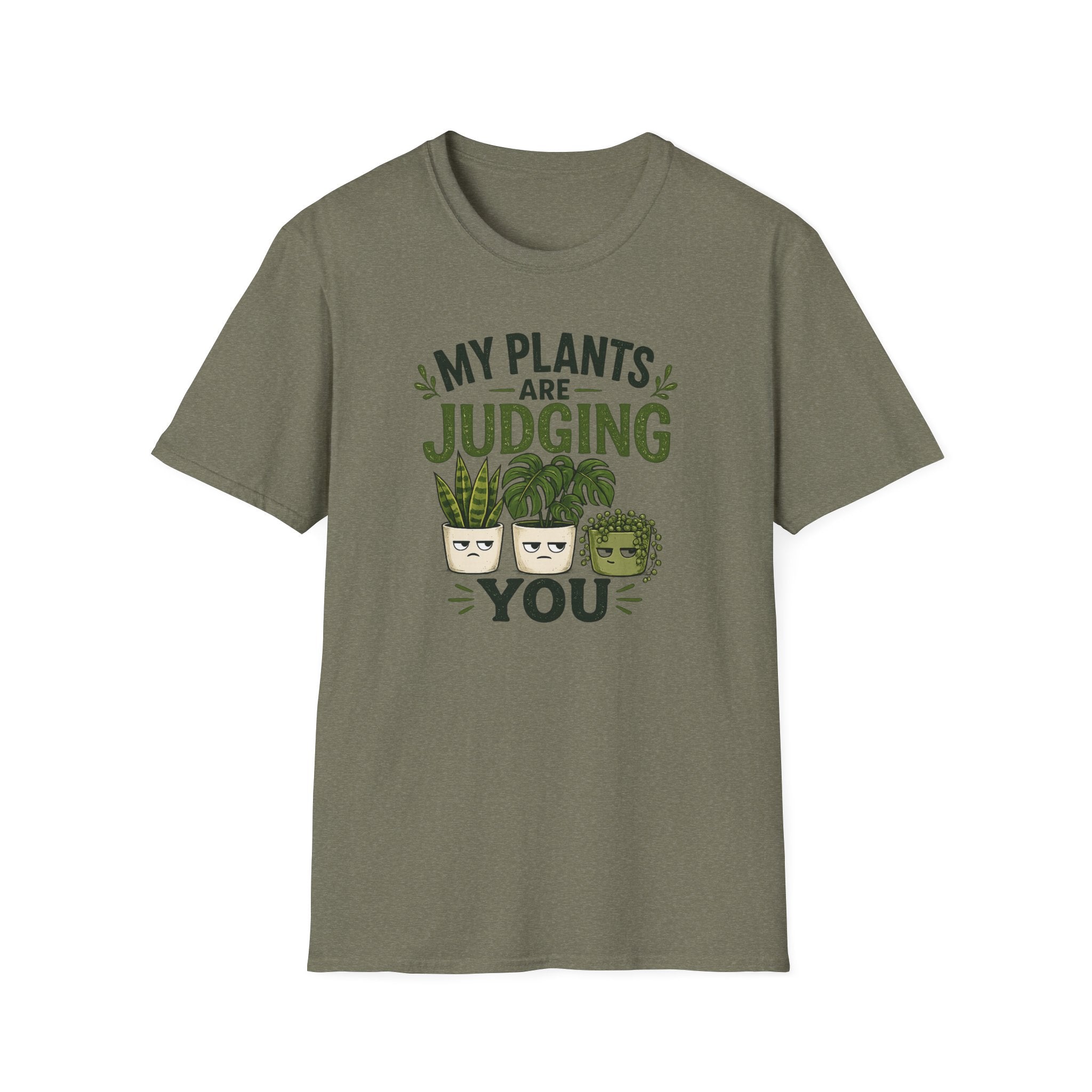 T-Shirt — “My Plants Are Judging You” Plant Lover Graphic Tee
