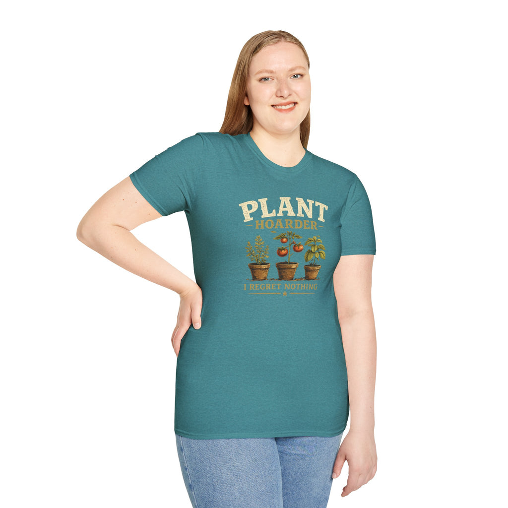 Plant Hoarder T-Shirt — I Regret Nothing Vintage Plant Lover Tee