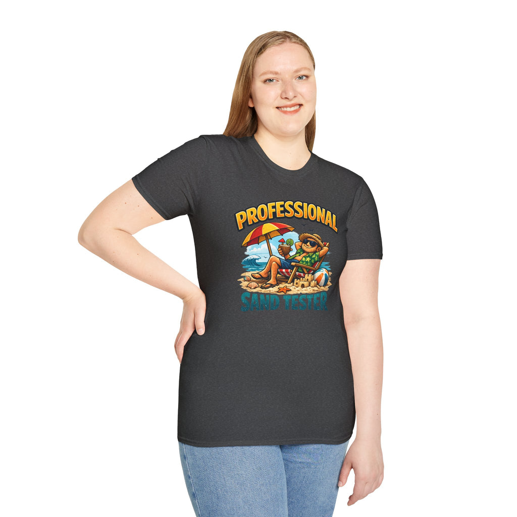 Professional Sand Tester T‑Shirt — Beach Vacation Funny Graphic Tee