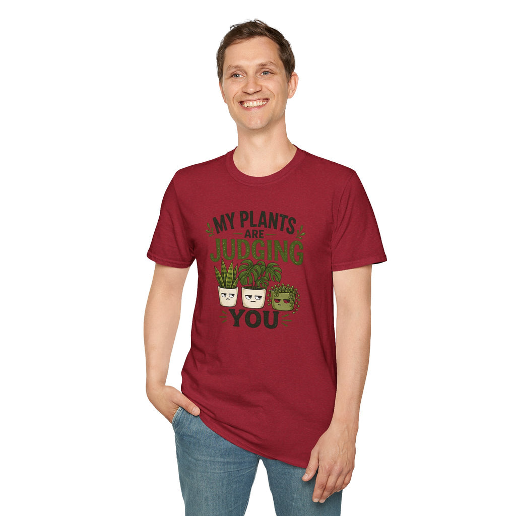 T-Shirt — “My Plants Are Judging You” Plant Lover Graphic Tee