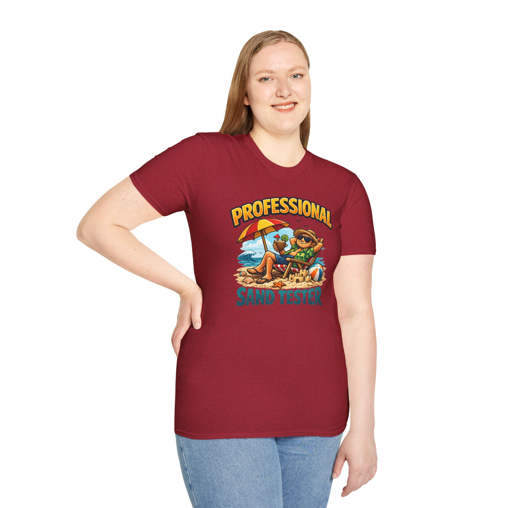 Professional Sand Tester T‑Shirt — Beach Vacation Funny Graphic Tee