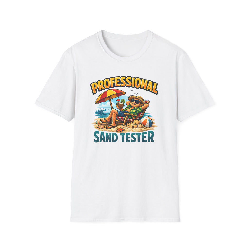 Professional Sand Tester T‑Shirt — Beach Vacation Funny Graphic Tee