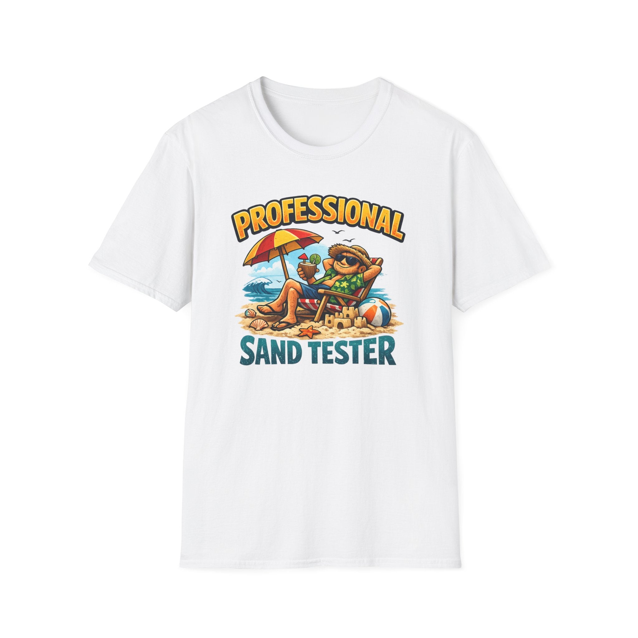 Professional Sand Tester T‑Shirt — Beach Vacation Funny Graphic Tee