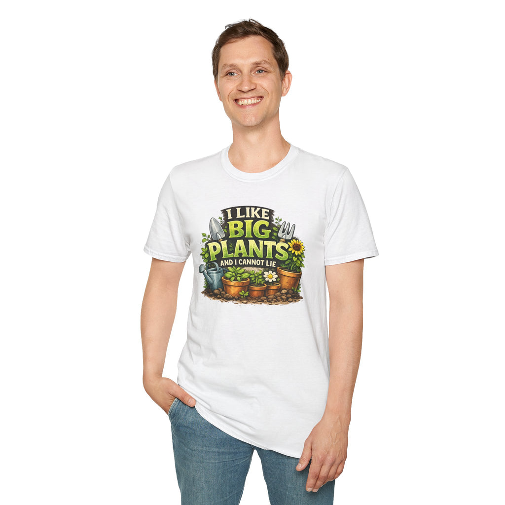 Plant Lover T-Shirt — "I Like Big Plants and I Cannot Lie" Graphic Tee