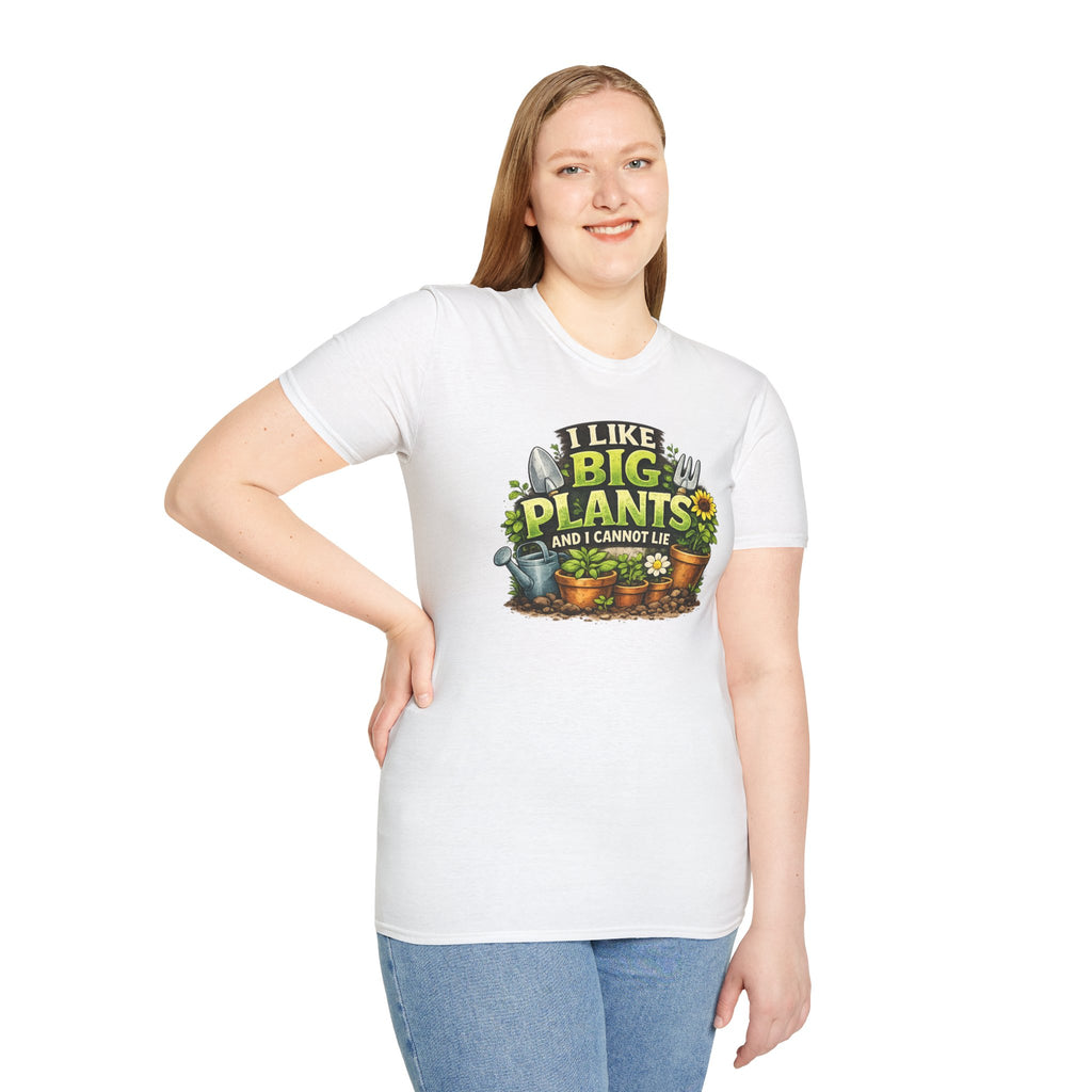Plant Lover T-Shirt — "I Like Big Plants and I Cannot Lie" Graphic Tee