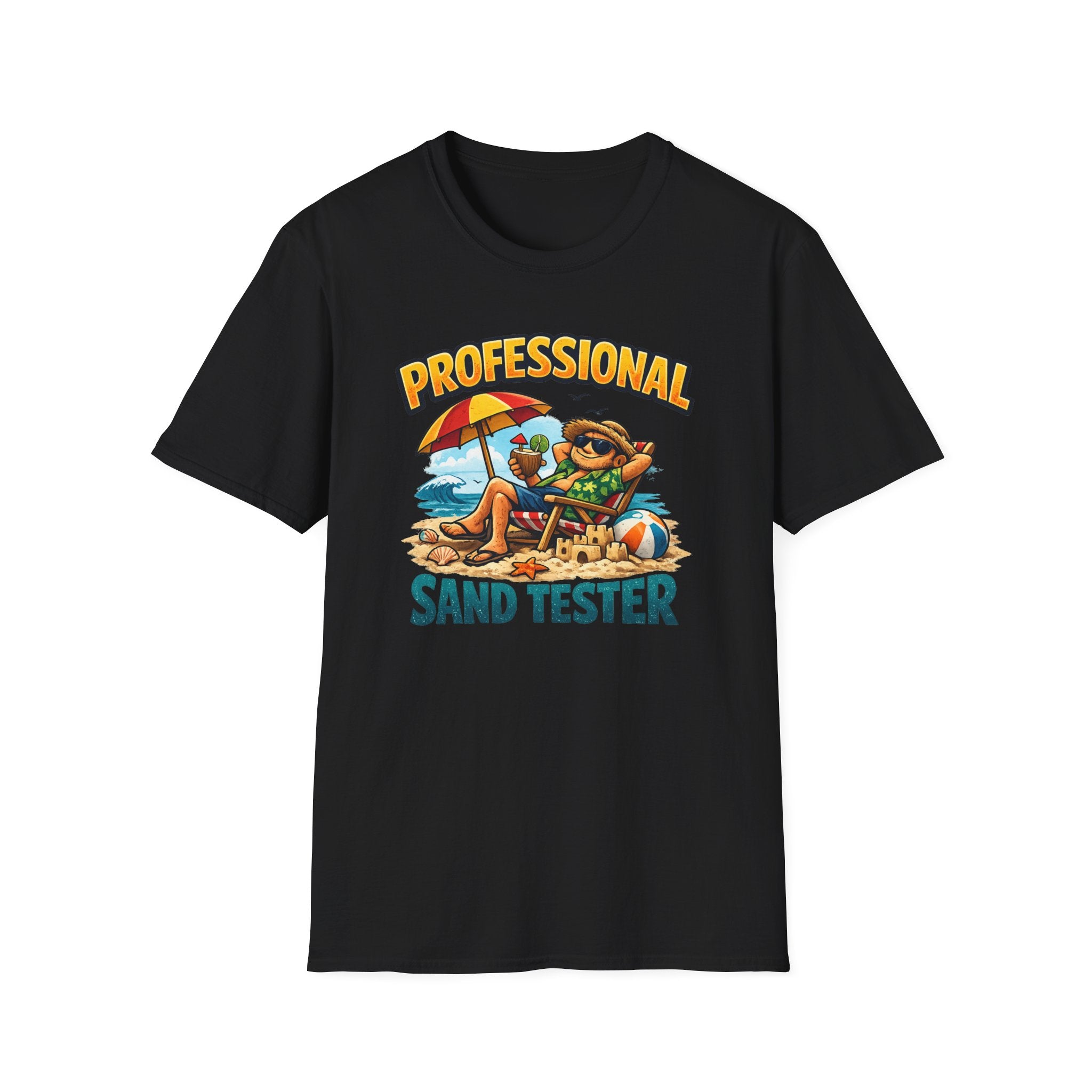 Professional Sand Tester T‑Shirt — Beach Vacation Funny Graphic Tee