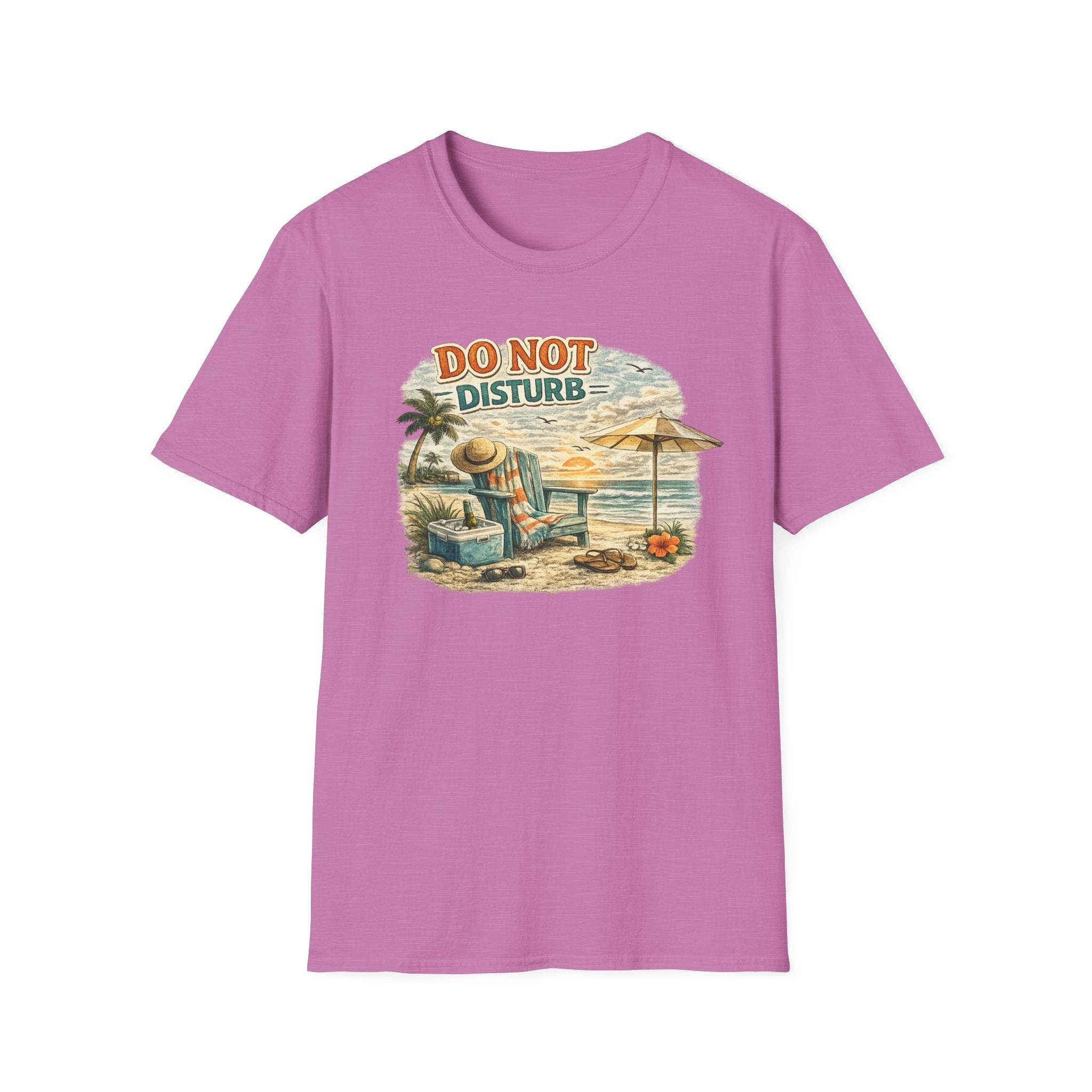 Do Not Disturb Beach T-Shirt — Vintage Sunset Relaxation Tee