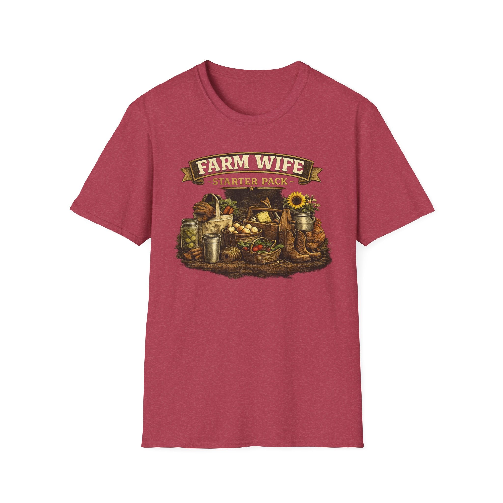 Farm Wife Starter Pack T-Shirt — Rustic Country Farming Tee for Women