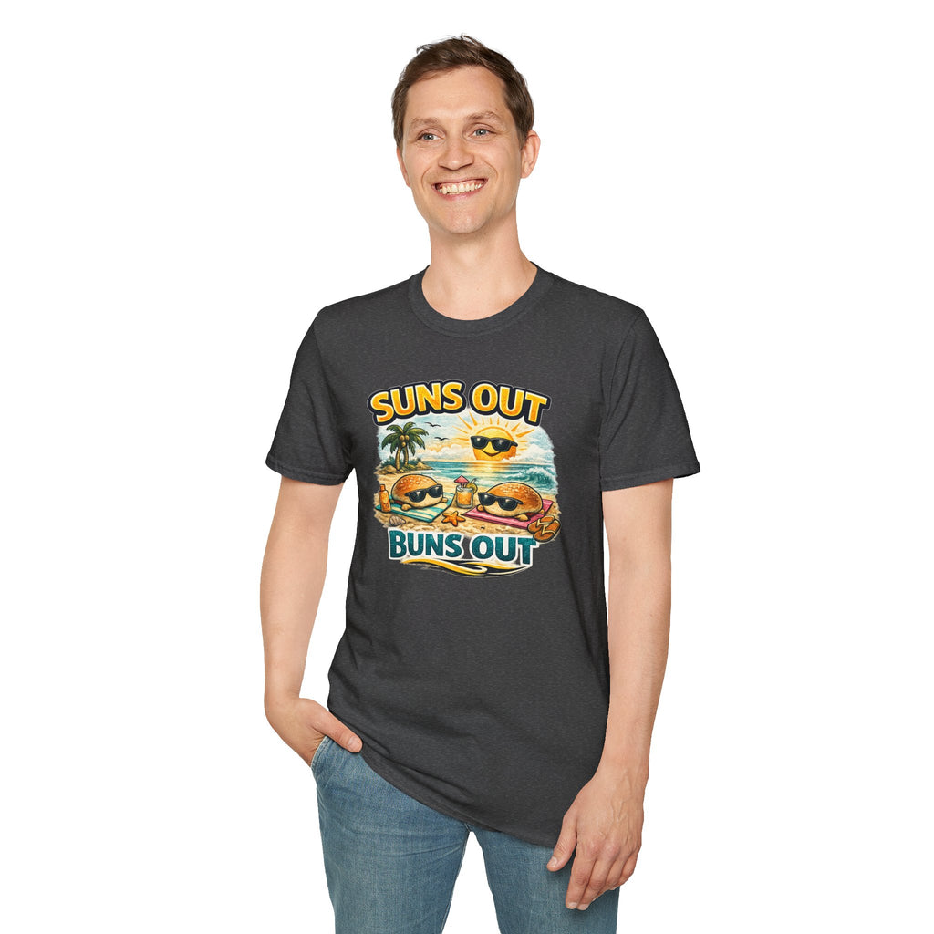 T-Shirt — "Suns Out Buns Out" Beach Vacation Graphic Tee