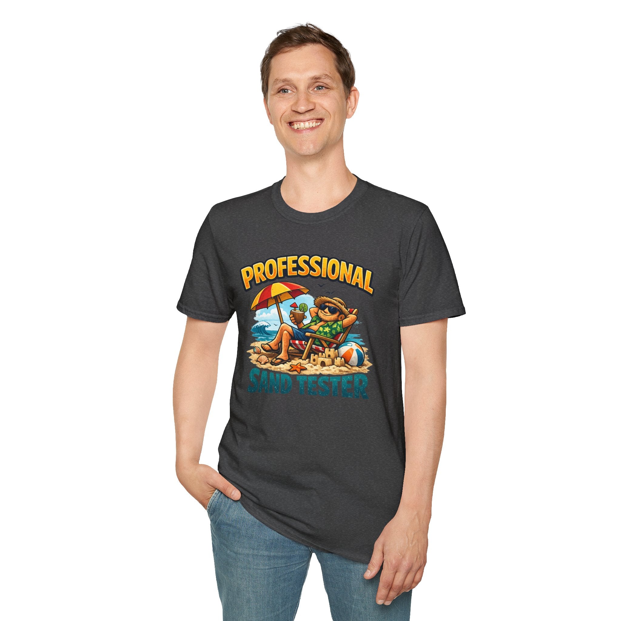 Professional Sand Tester T‑Shirt — Beach Vacation Funny Graphic Tee