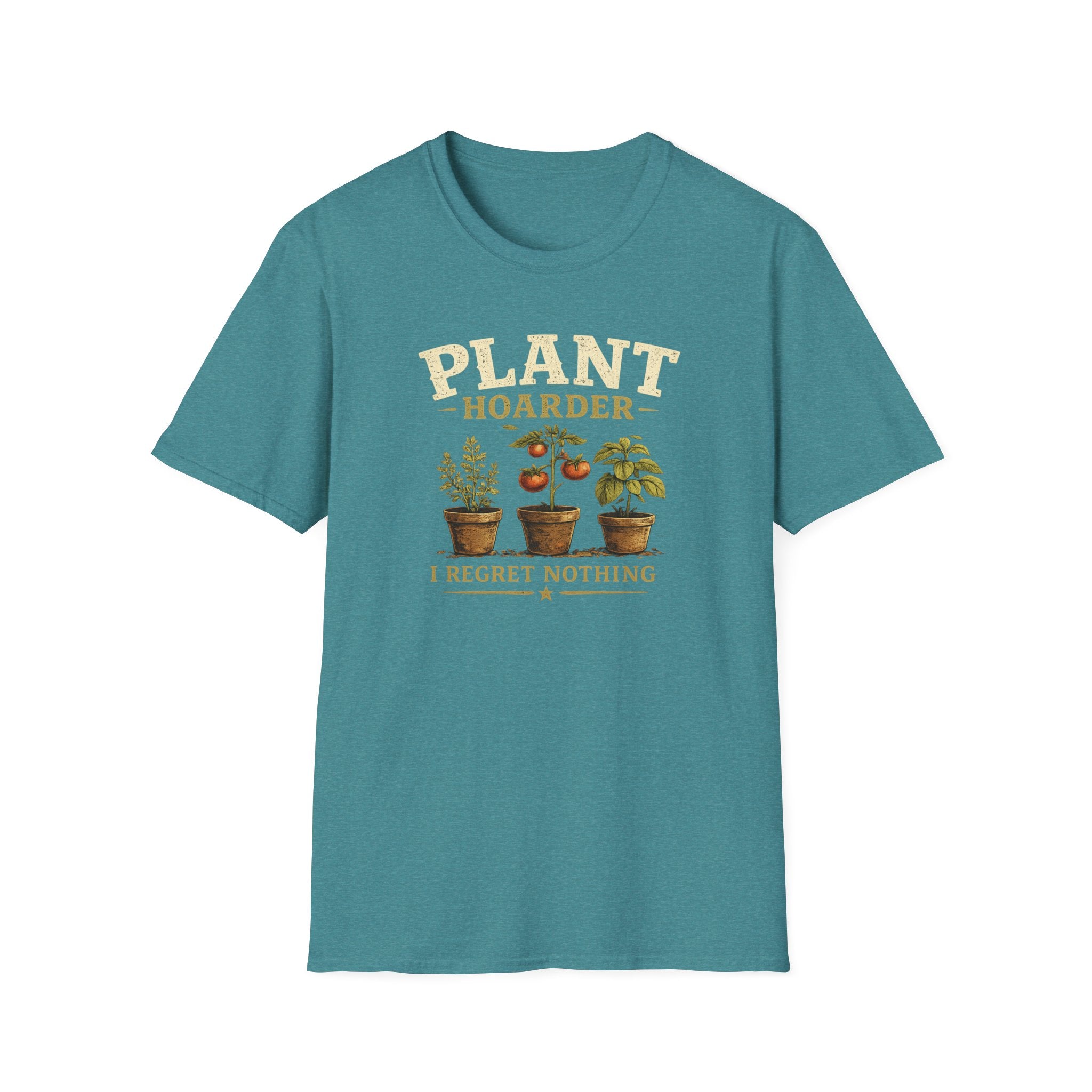 Plant Hoarder T-Shirt — I Regret Nothing Vintage Plant Lover Tee