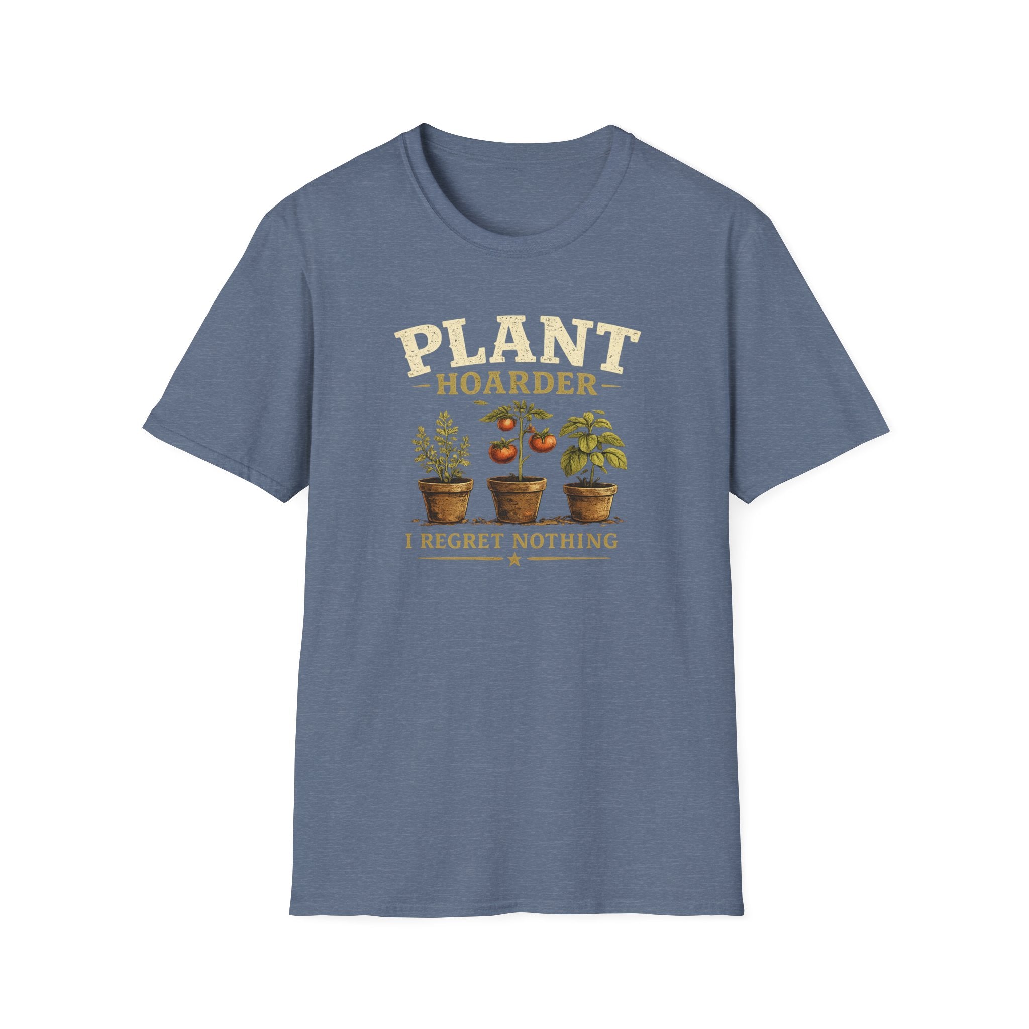 Plant Hoarder T-Shirt — I Regret Nothing Vintage Plant Lover Tee