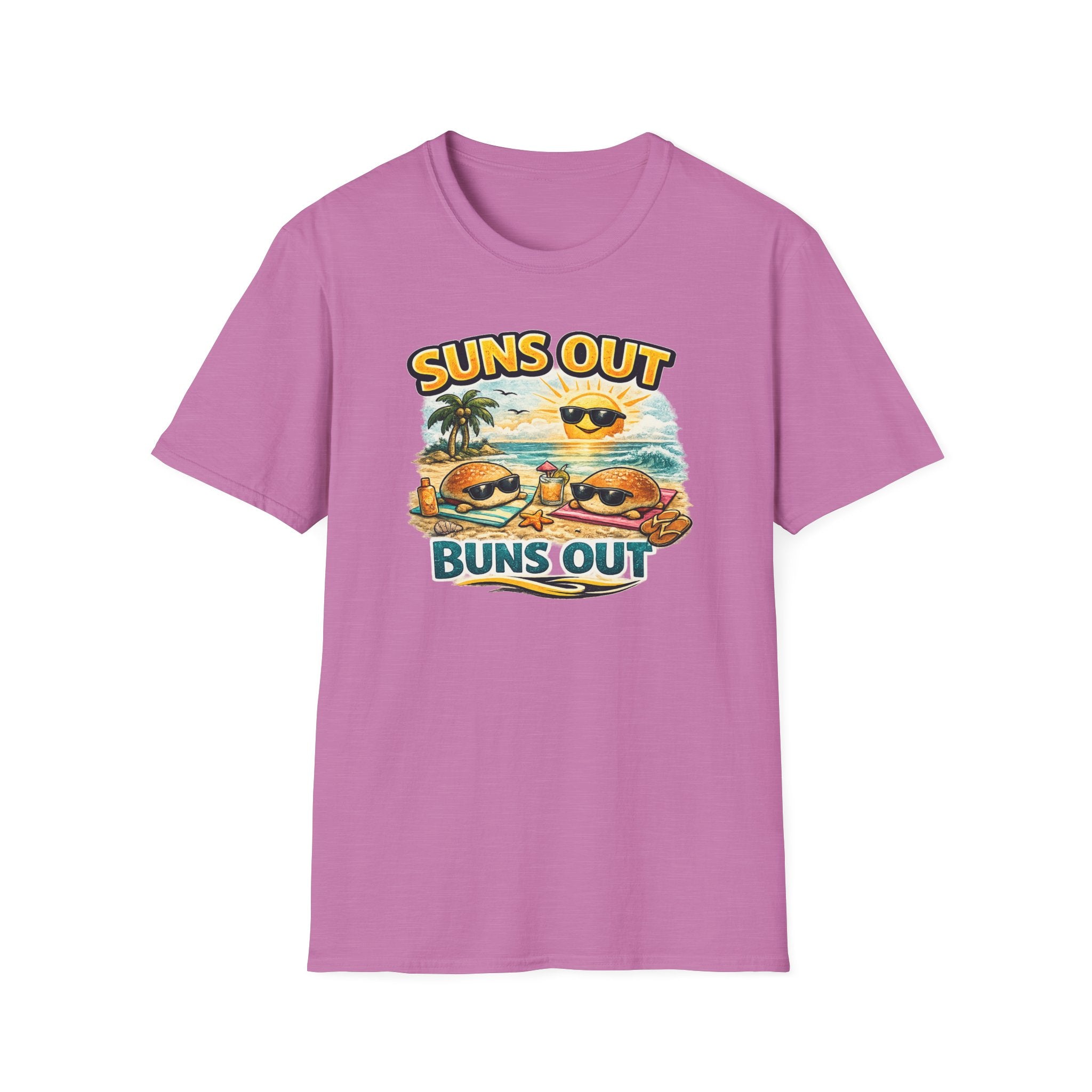T-Shirt — "Suns Out Buns Out" Beach Vacation Graphic Tee