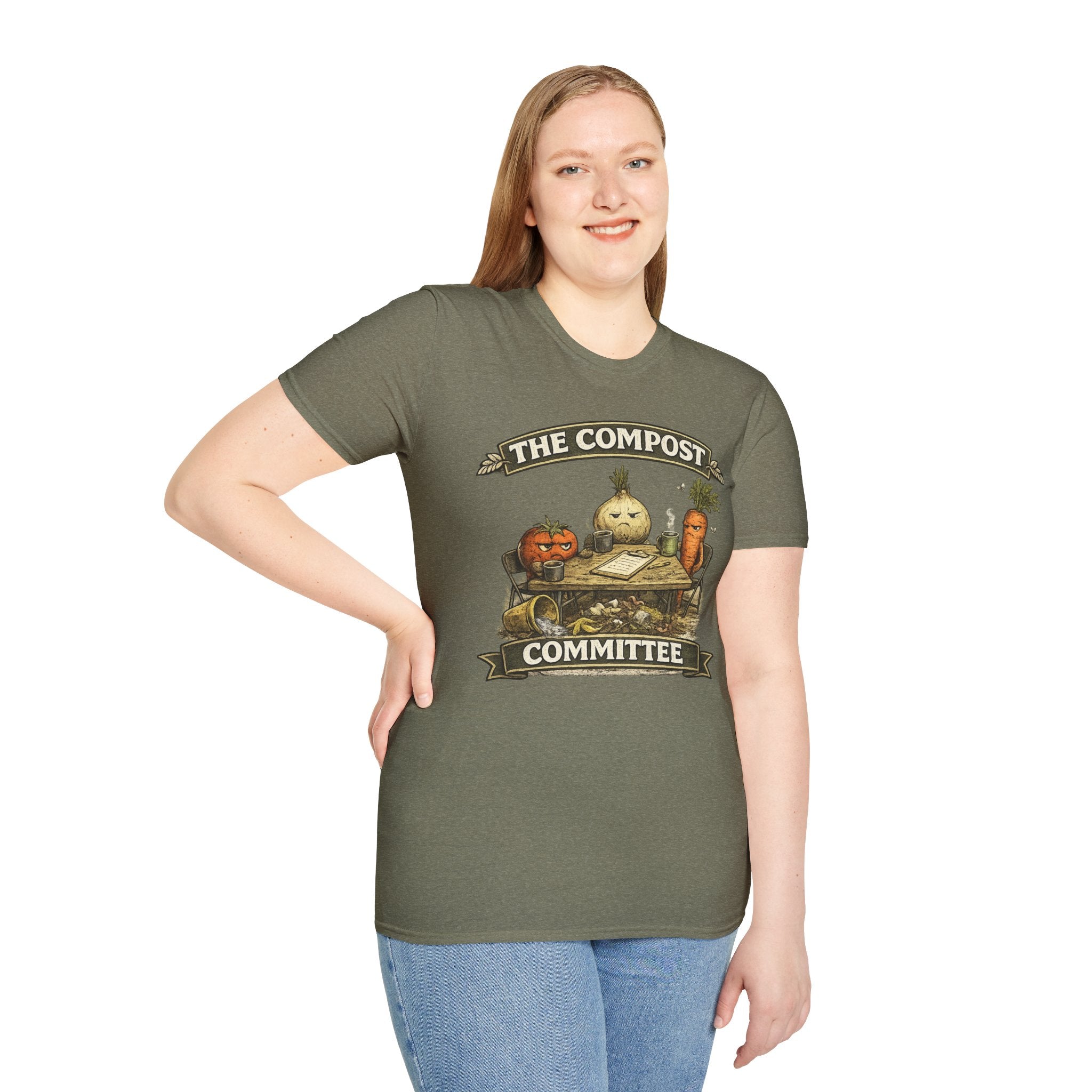 The Compost Committee T‑Shirt – Funny Gardening Veggie Compost Shirt