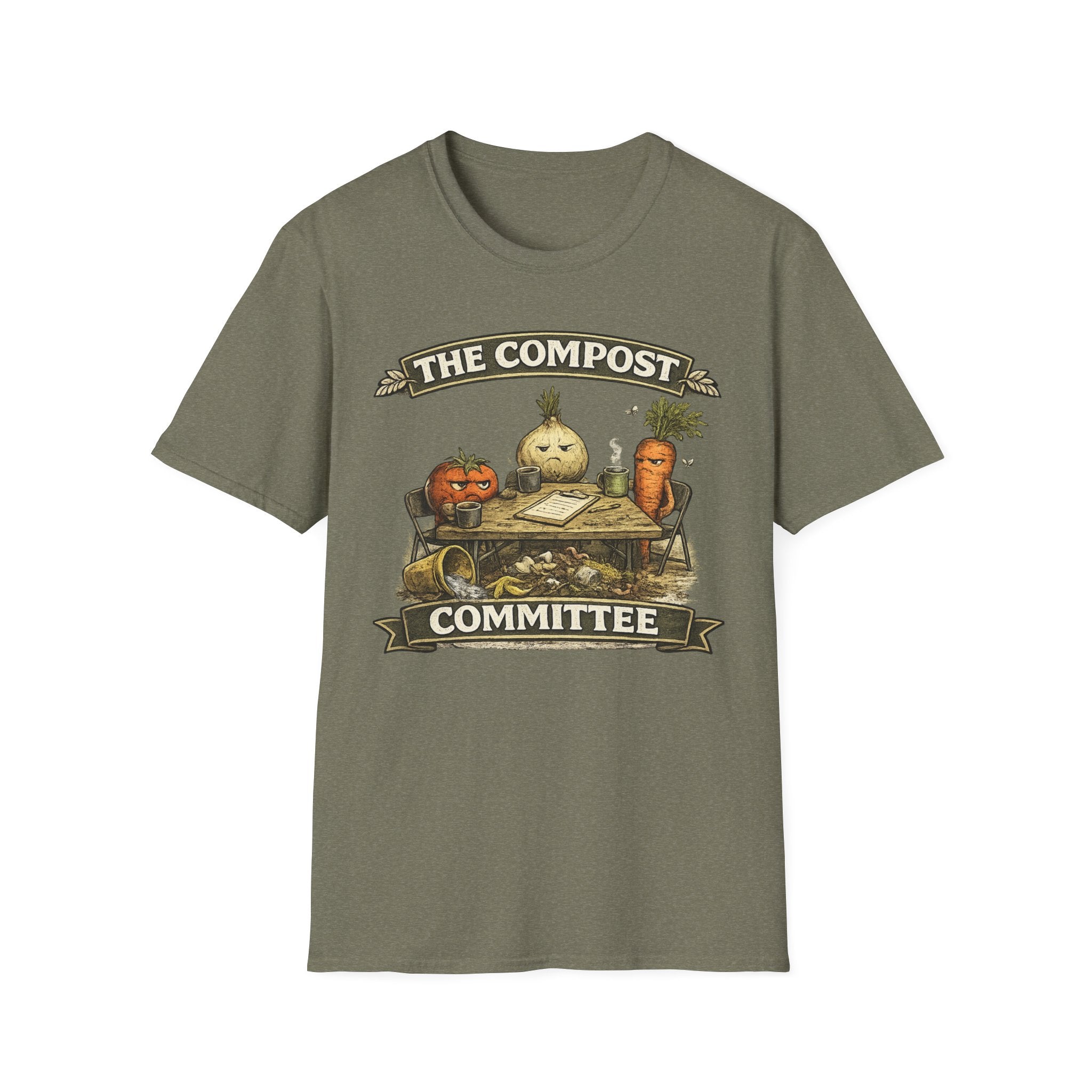 The Compost Committee T‑Shirt – Funny Gardening Veggie Compost Shirt