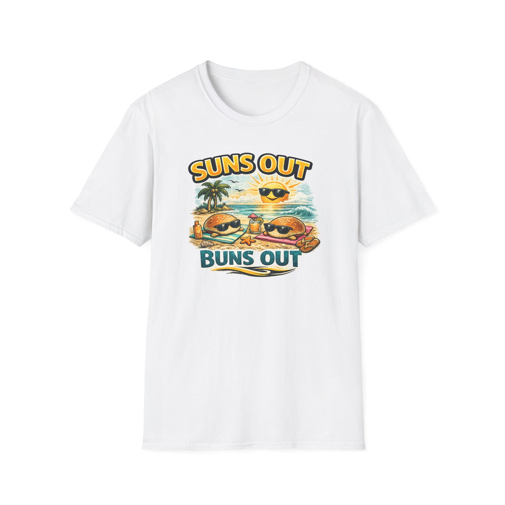 T-Shirt — "Suns Out Buns Out" Beach Vacation Graphic Tee