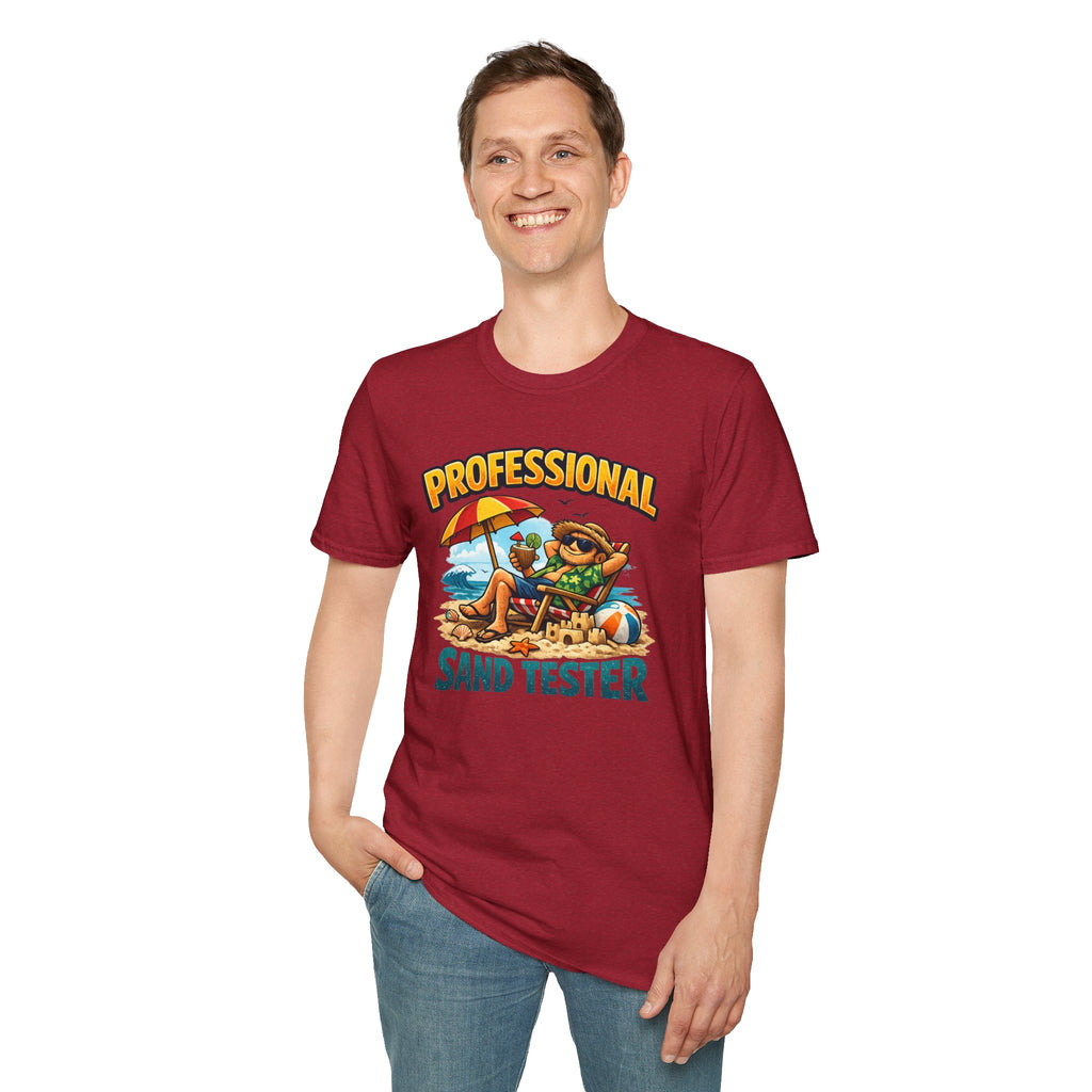 Professional Sand Tester T‑Shirt — Beach Vacation Funny Graphic Tee