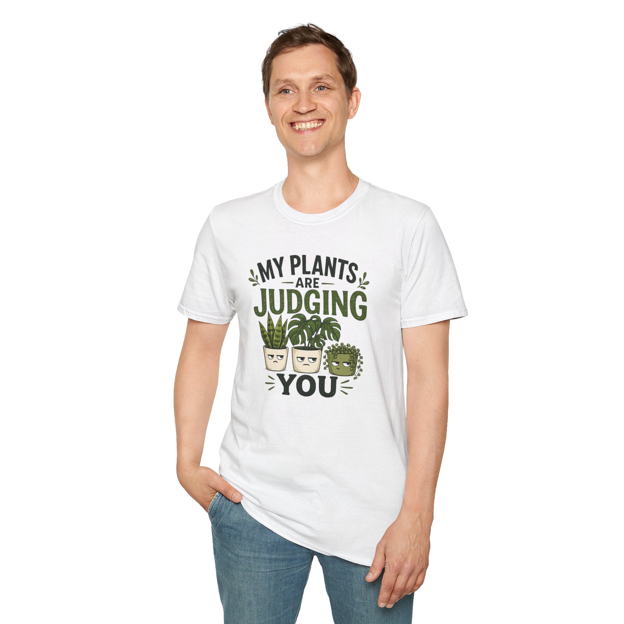 T-Shirt — “My Plants Are Judging You” Plant Lover Graphic Tee