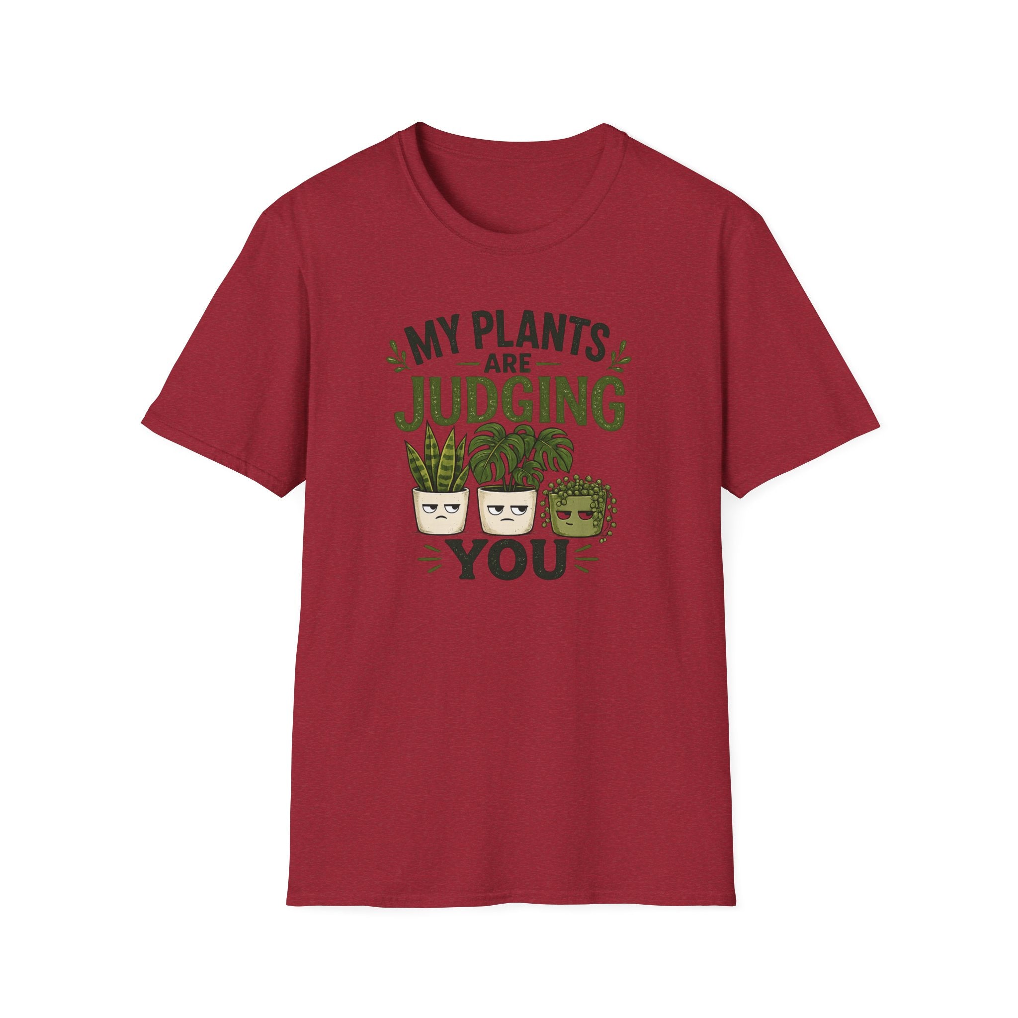 T-Shirt — “My Plants Are Judging You” Plant Lover Graphic Tee