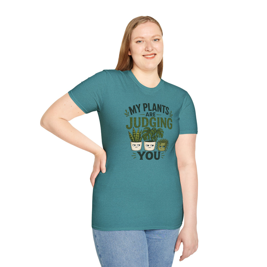 T-Shirt — “My Plants Are Judging You” Plant Lover Graphic Tee