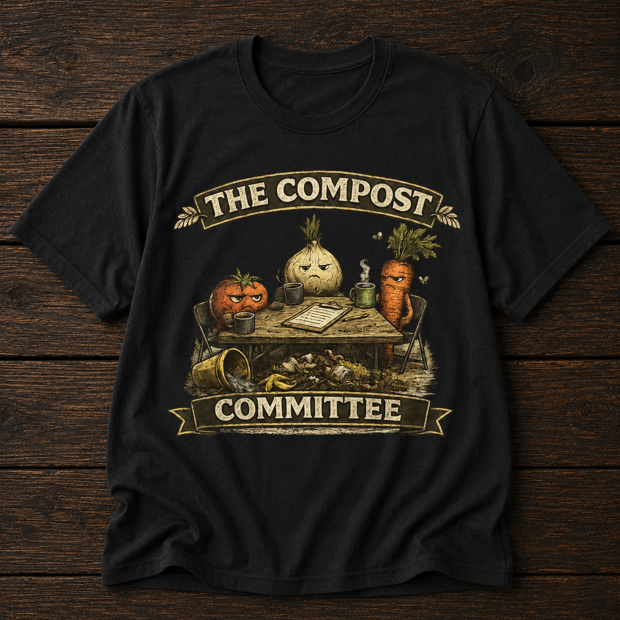 The Compost Committee T‑Shirt – Funny Gardening Veggie Compost Shirt