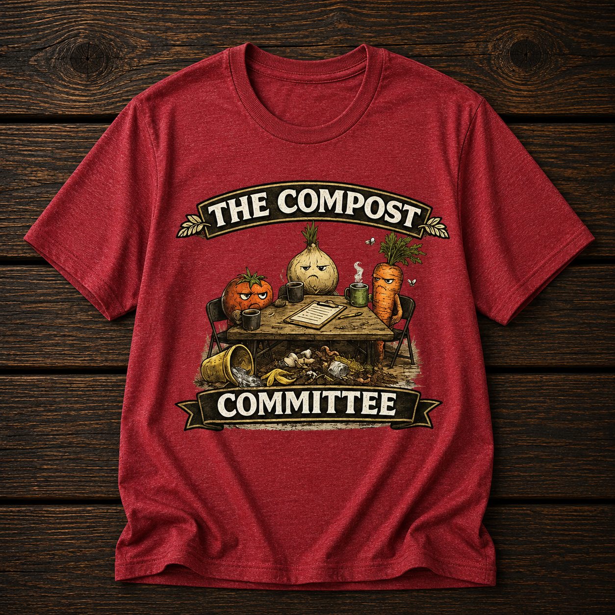 The Compost Committee T‑Shirt – Funny Gardening Veggie Compost Shirt
