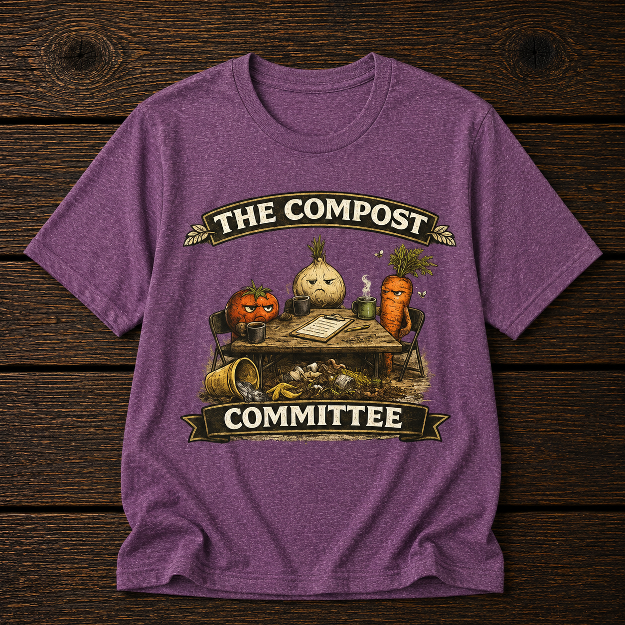 The Compost Committee T‑Shirt – Funny Gardening Veggie Compost Shirt