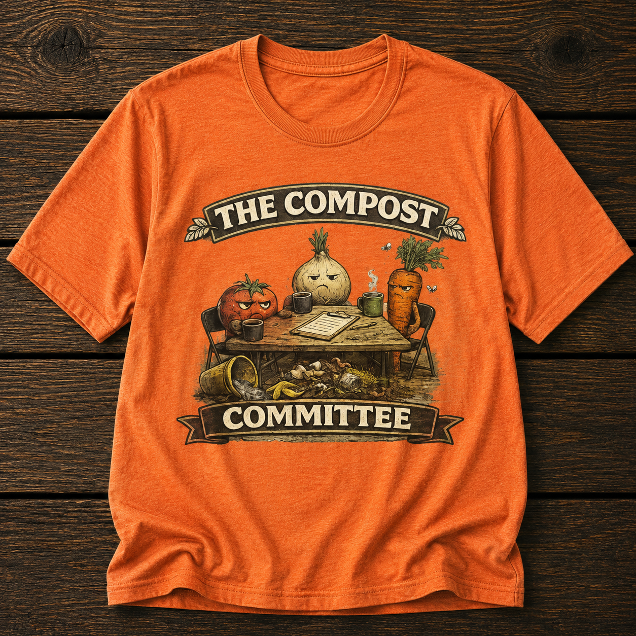 The Compost Committee T‑Shirt – Funny Gardening Veggie Compost Shirt
