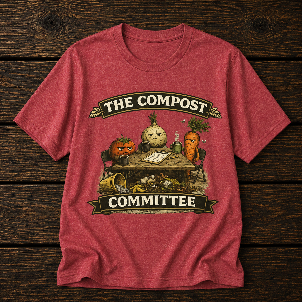 The Compost Committee T‑Shirt – Funny Gardening Veggie Compost Shirt