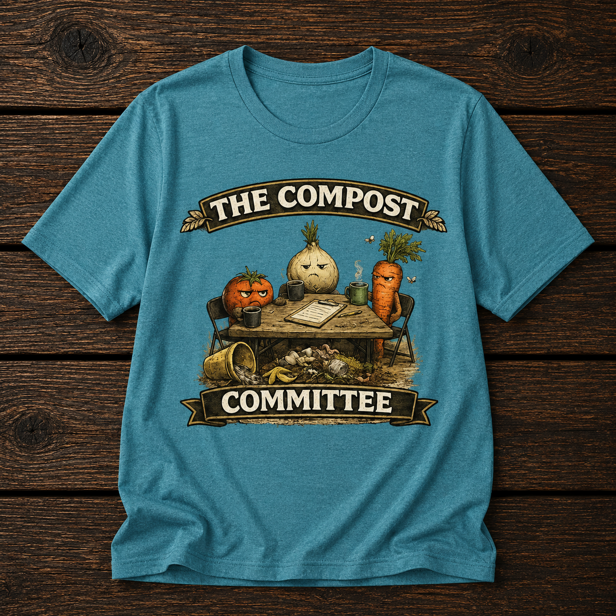 The Compost Committee T‑Shirt – Funny Gardening Veggie Compost Shirt