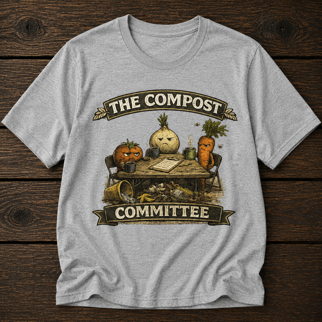 The Compost Committee T‑Shirt – Funny Gardening Veggie Compost Shirt