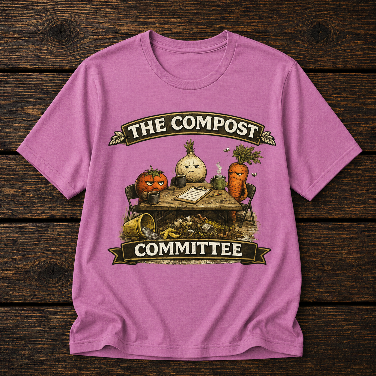 The Compost Committee T‑Shirt – Funny Gardening Veggie Compost Shirt