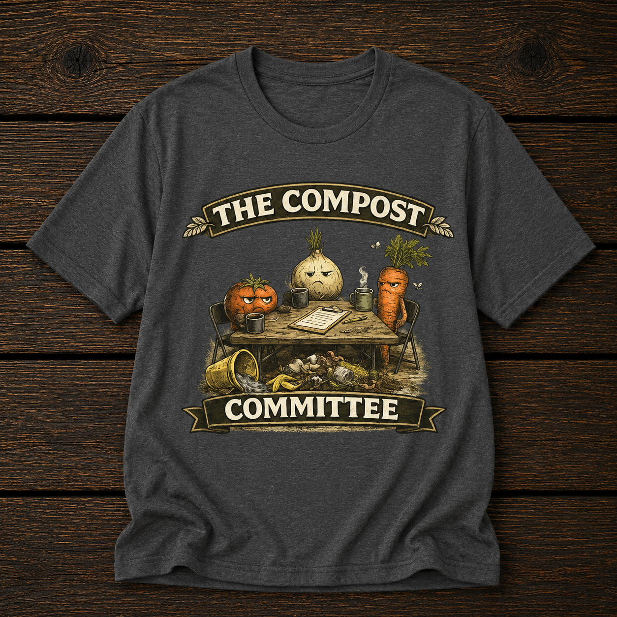 The Compost Committee T‑Shirt – Funny Gardening Veggie Compost Shirt