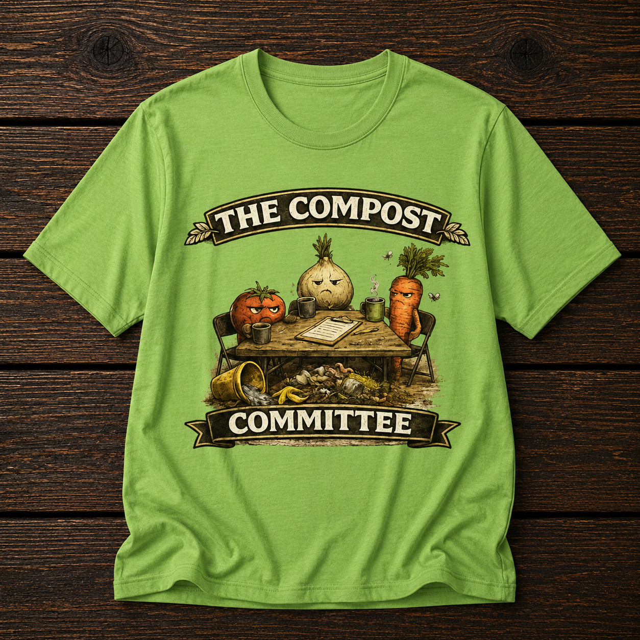 The Compost Committee T‑Shirt – Funny Gardening Veggie Compost Shirt