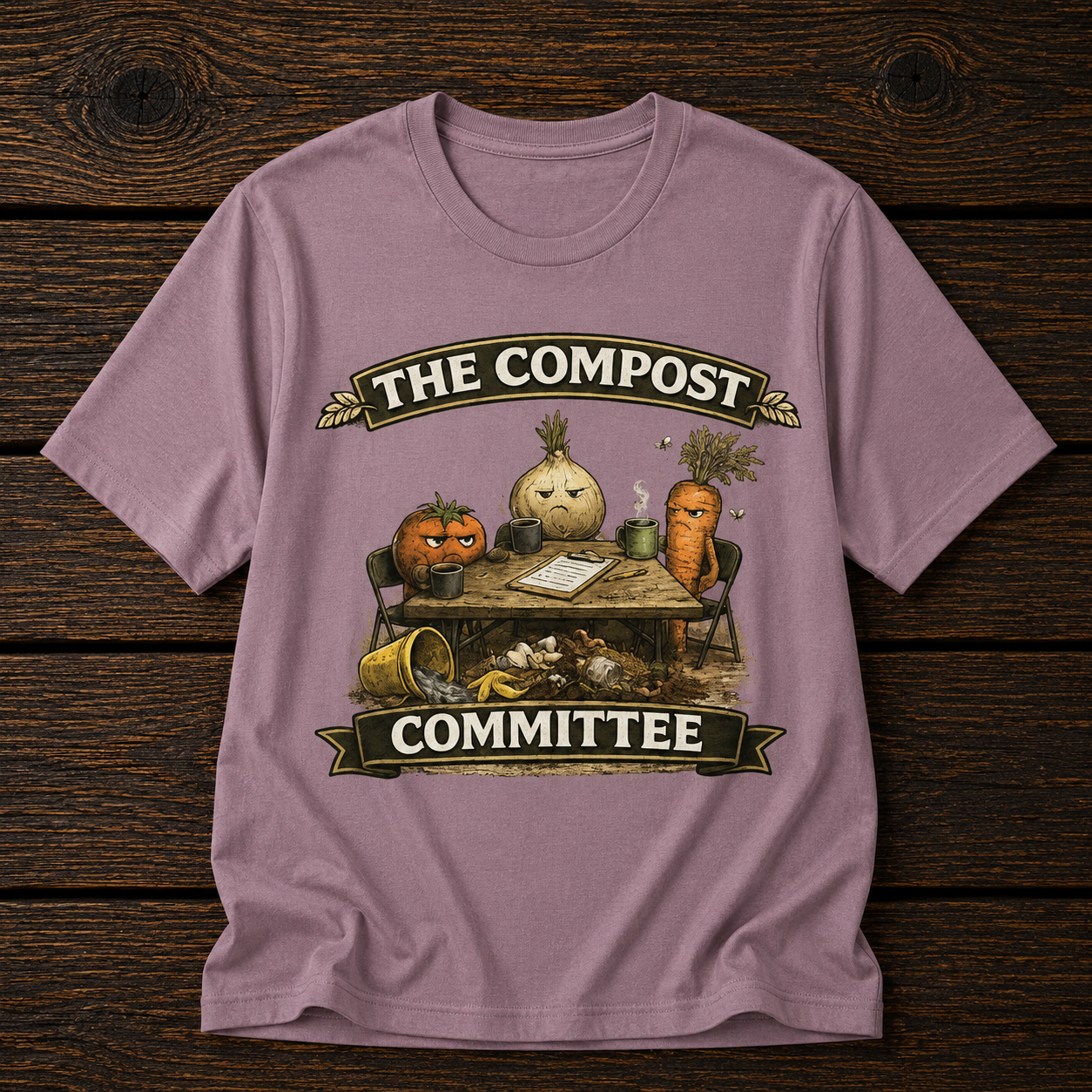 The Compost Committee T‑Shirt – Funny Gardening Veggie Compost Shirt