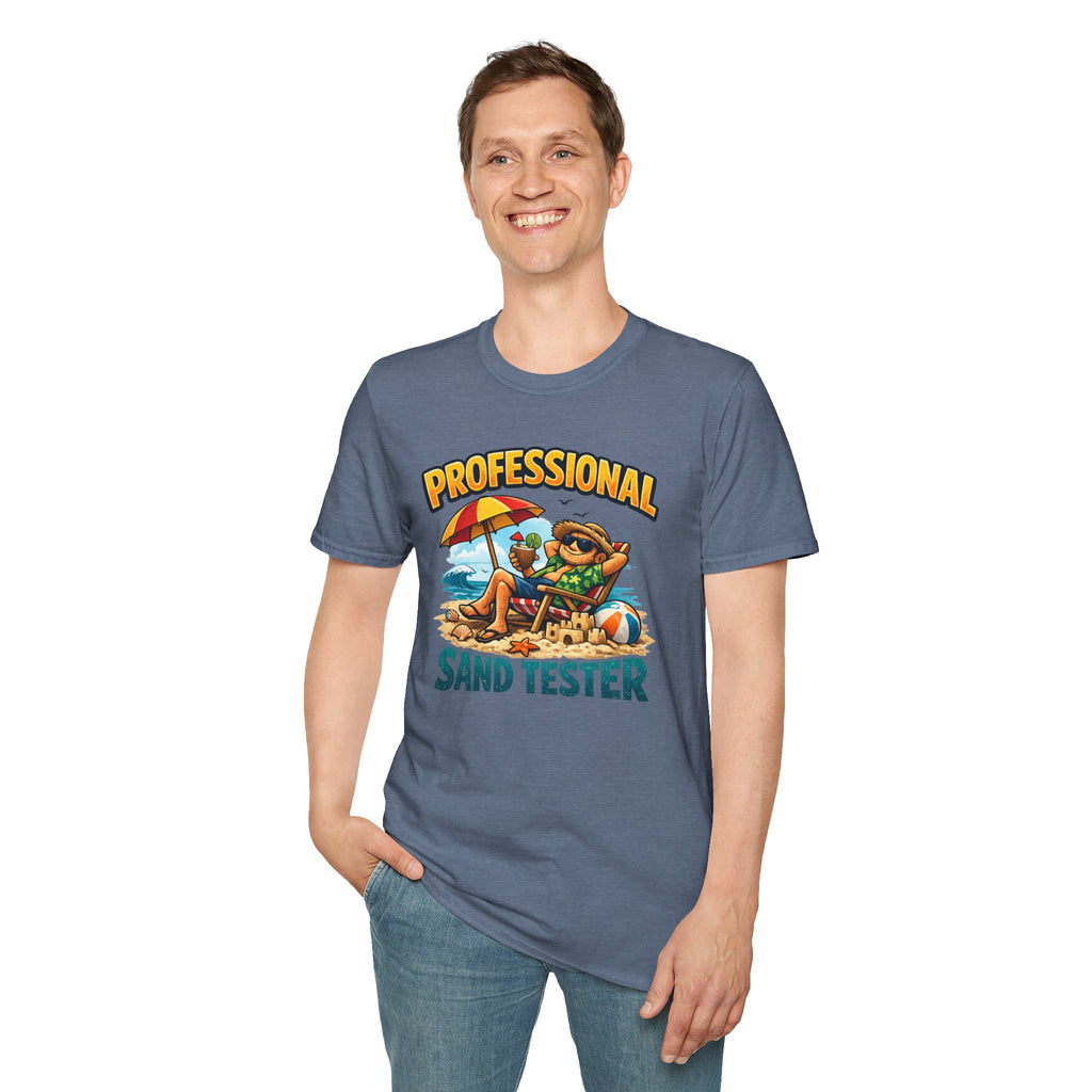 Professional Sand Tester T‑Shirt — Beach Vacation Funny Graphic Tee