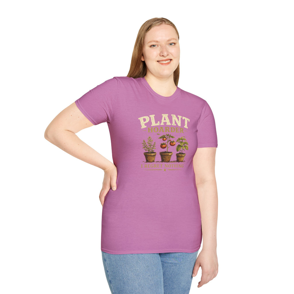 Plant Hoarder T-Shirt — I Regret Nothing Vintage Plant Lover Tee