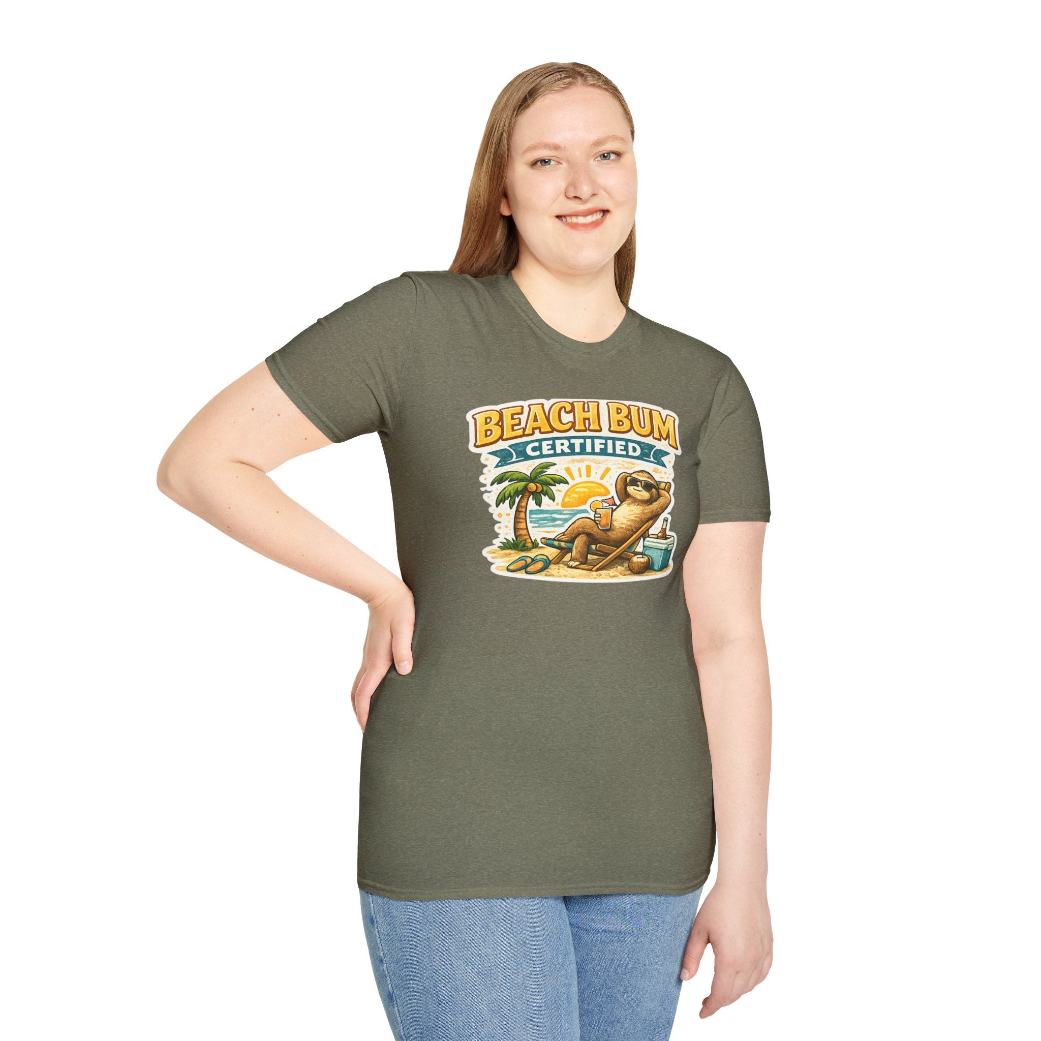 Beach Bum Certified T-Shirt — Retro Tropical Vacation Tee