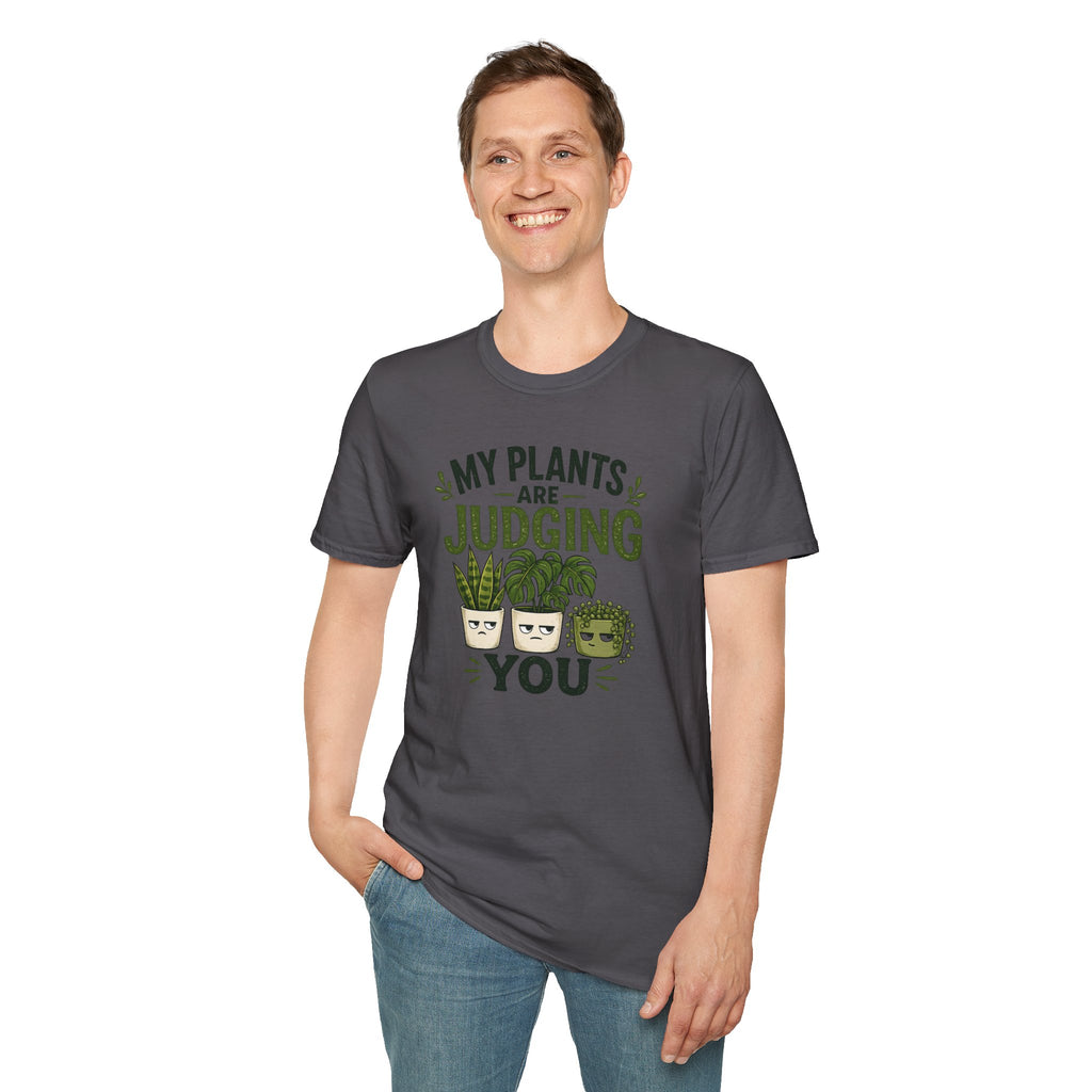 T-Shirt — “My Plants Are Judging You” Plant Lover Graphic Tee