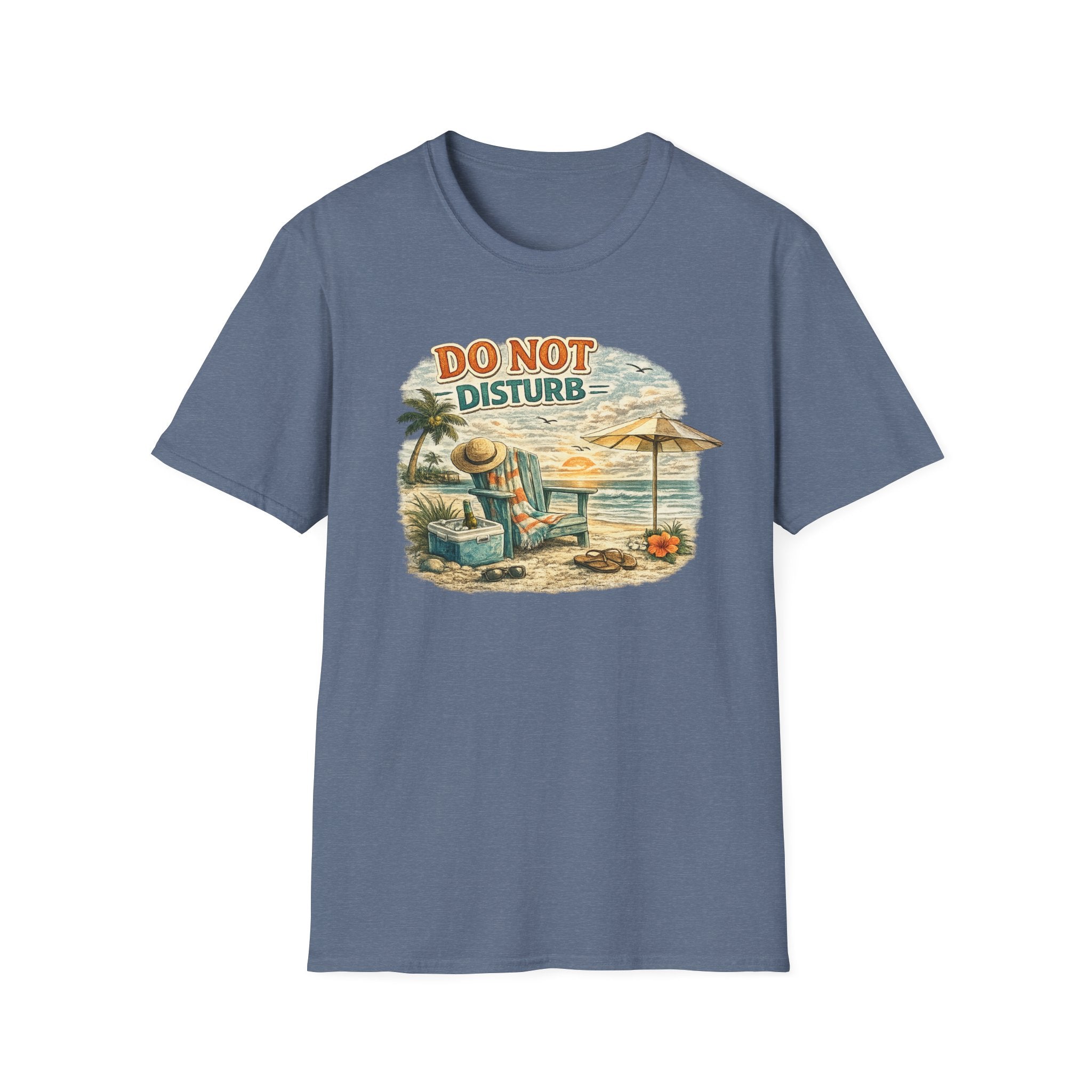Do Not Disturb Beach T-Shirt — Vintage Sunset Relaxation Tee
