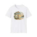 Beach Signpost T-Shirt — "Work Beach, Adult Later" Vintage Sunset Tee