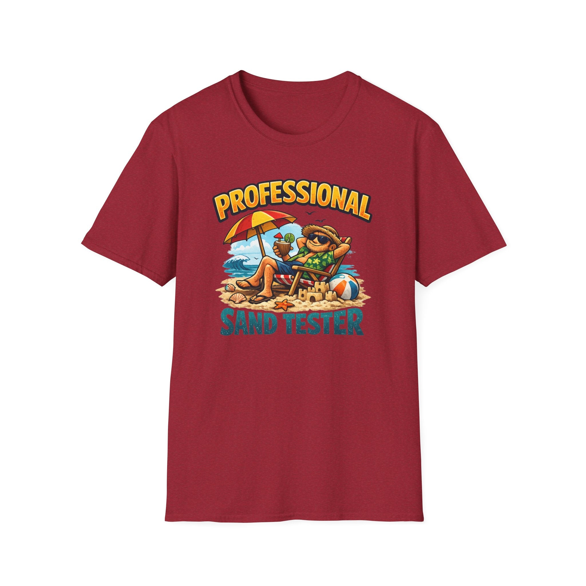 Professional Sand Tester T‑Shirt — Beach Vacation Funny Graphic Tee