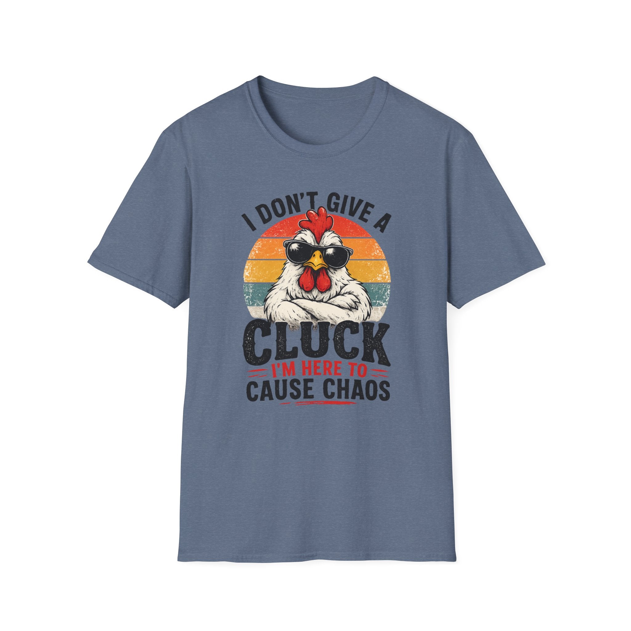 Chicken Tee — "I Don't Give a Cluck" Retro Graphic T-Shirt